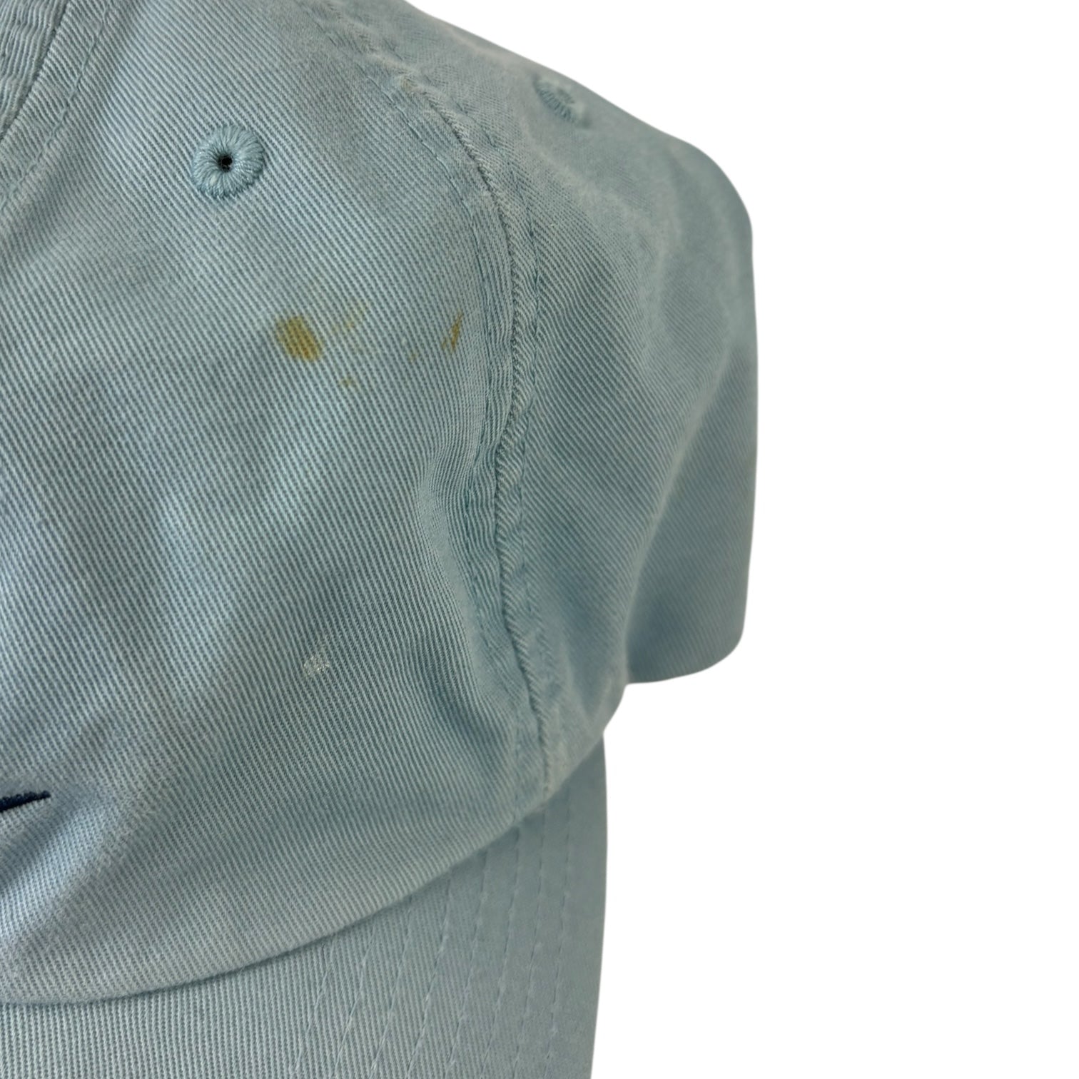 Vintage Nike Centre Swoosh StrapBack Hat Light Blue