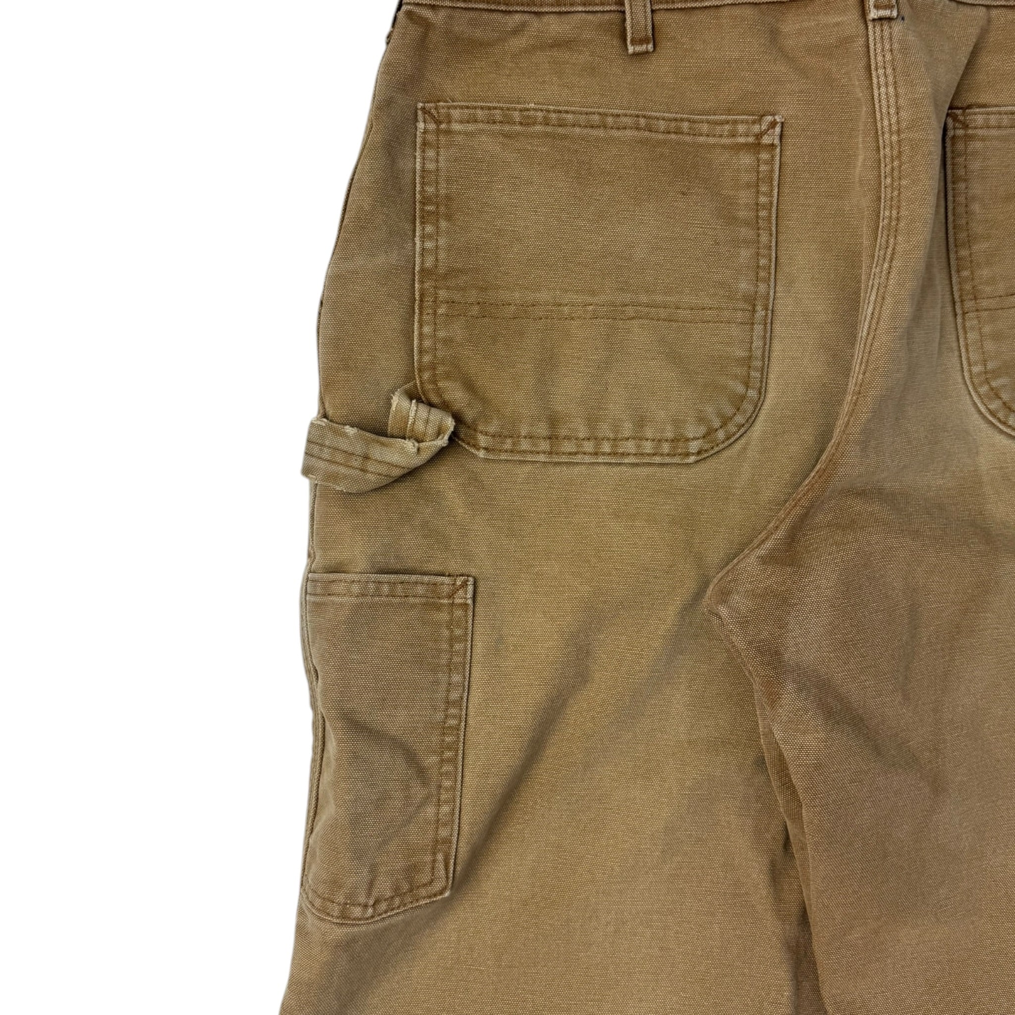 Carhartt Flannel Lined Carpenter Pant Washed Tan
