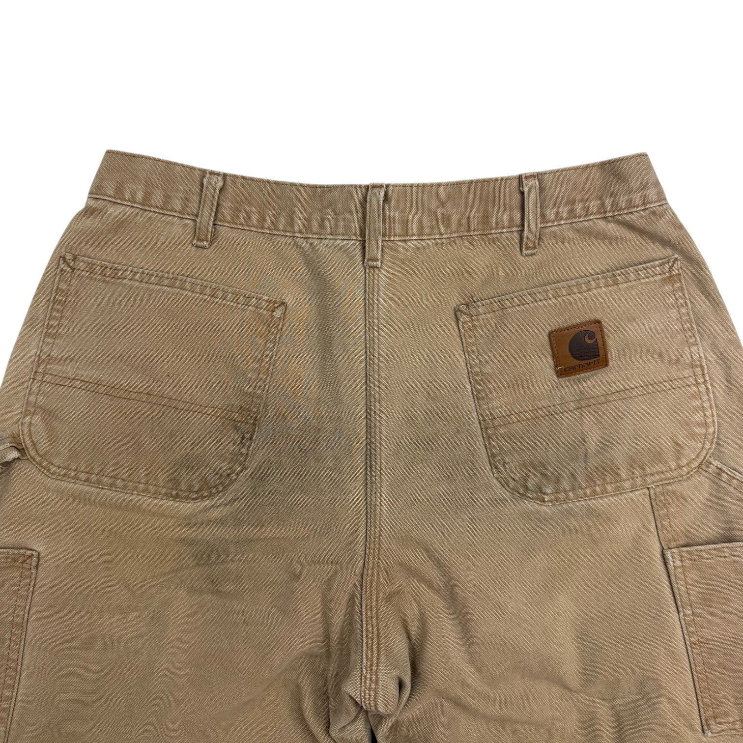 Vintage Carhartt Double Knee Blanket Lined Pants Tan