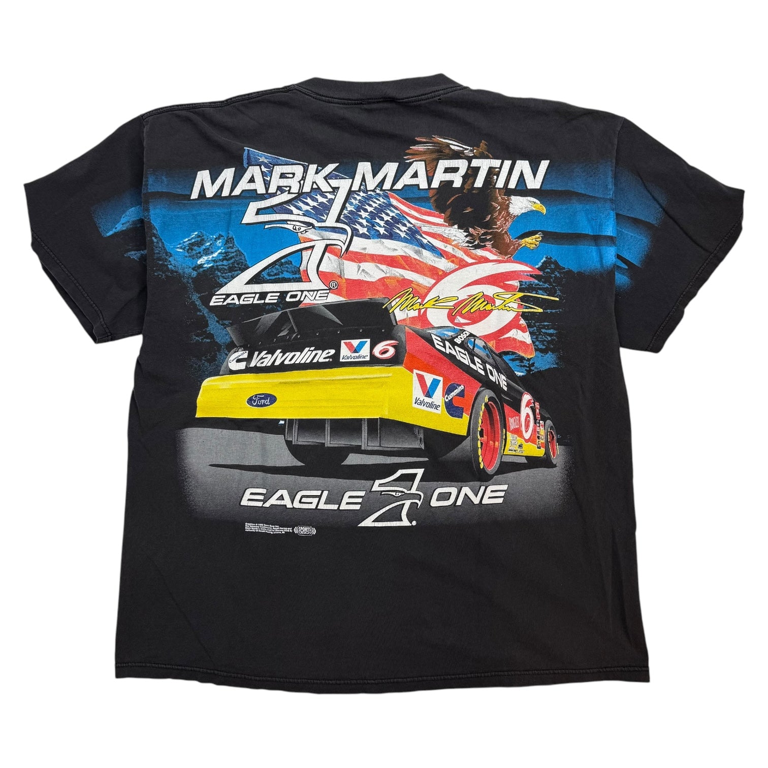 NASCAR Mark Martin AOP Tee Black