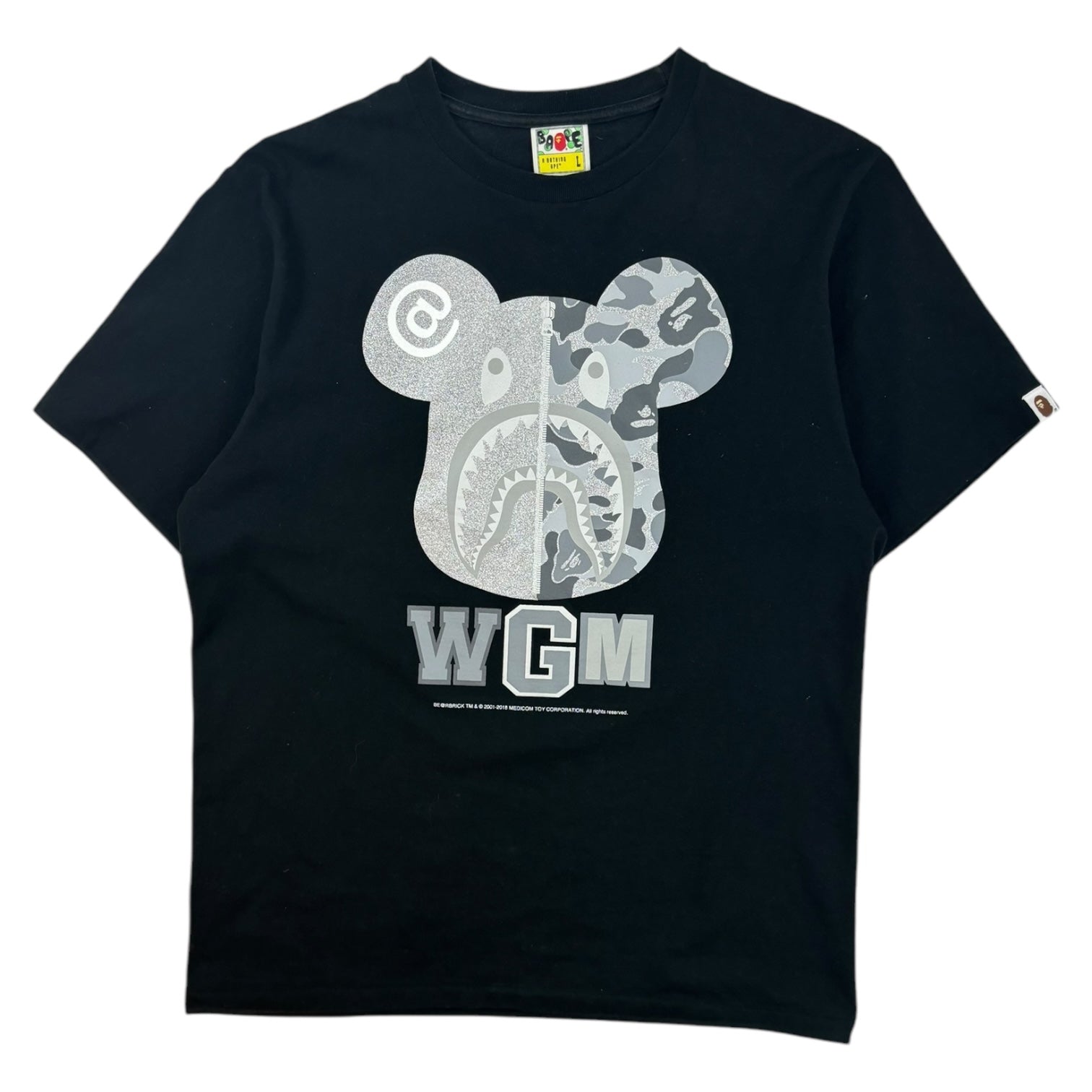 BAPE 2018 Bearbrick T-Shirt Black