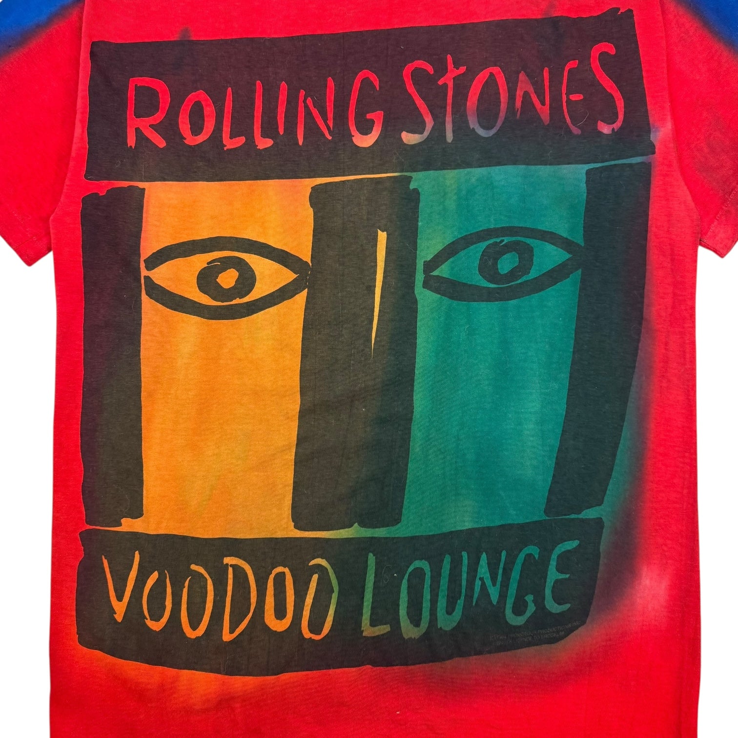 1994 Rolling Stones Voodoo Lounge Tee Red/Blue