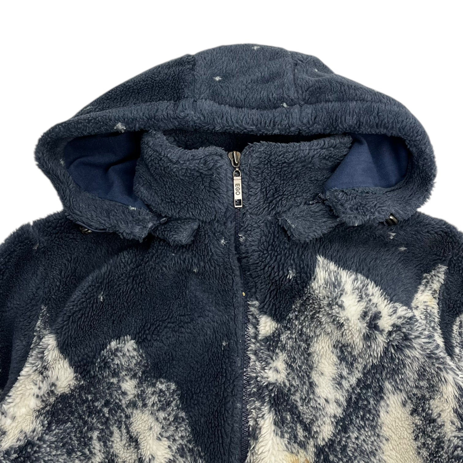 Vintage Winter Cabin Nature Hooded Fleece