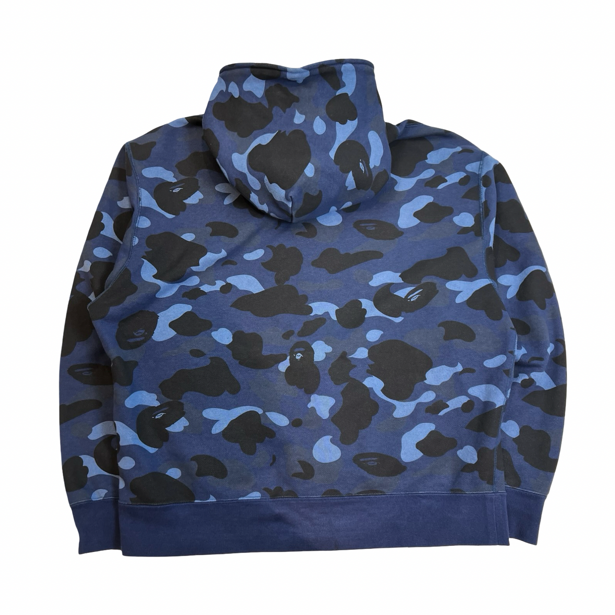 BAPE Color Camo Ape Head One Point Full Zip Hoodie Navy