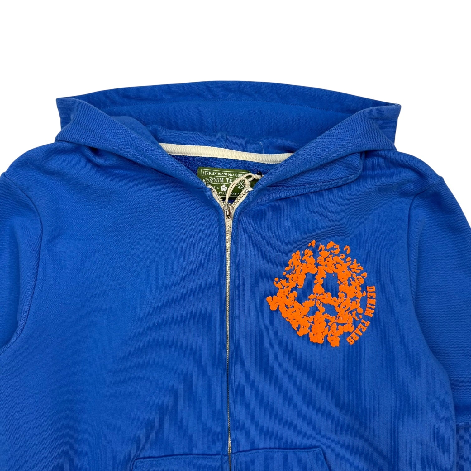 Denim Tears Denim University Zip Up Hoodie Blue