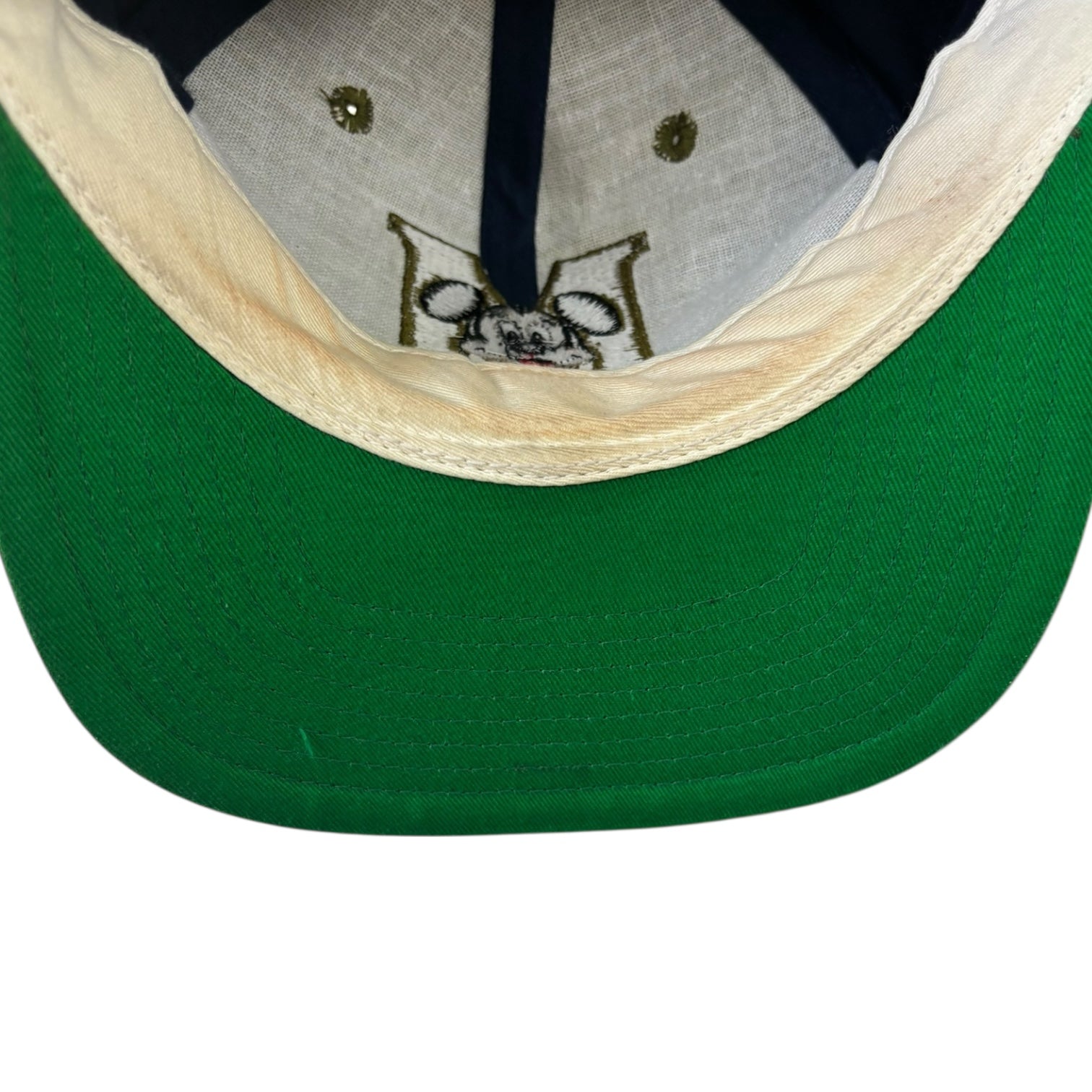 Vintage Mickey Mouse Monogram SnapBack Hat Navy