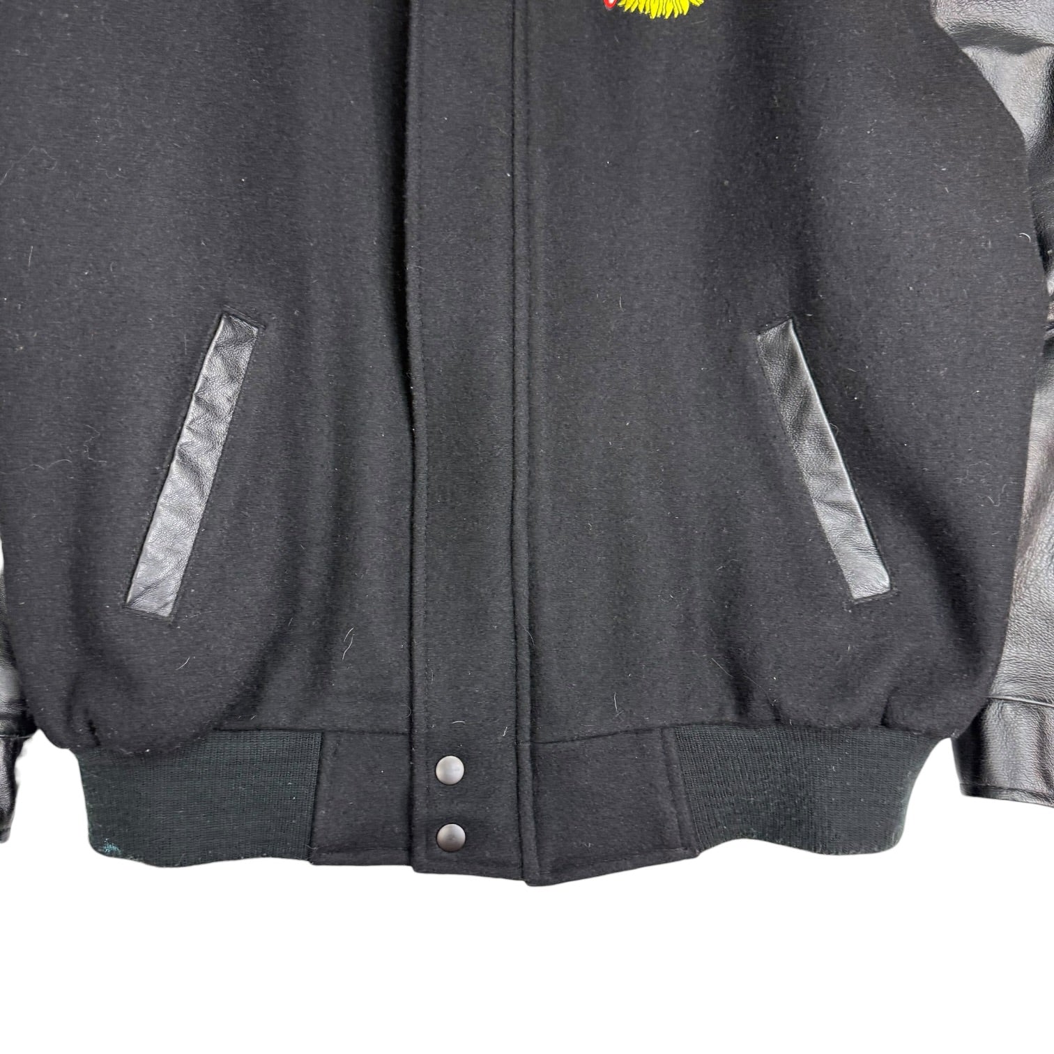 Vintage Spits Sunflower Seeds Bomber Jacket Black