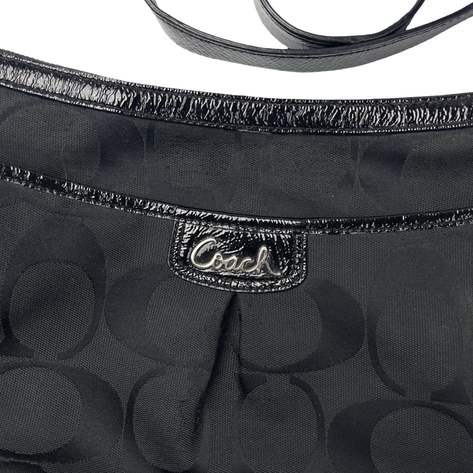 (W) Coach Park Duffle Shouler Bag Black