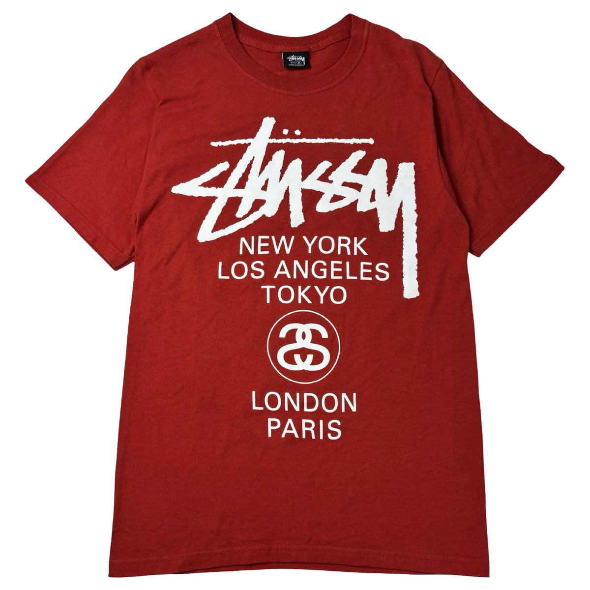 Stussy World Tour T-Shirt Rusted Red