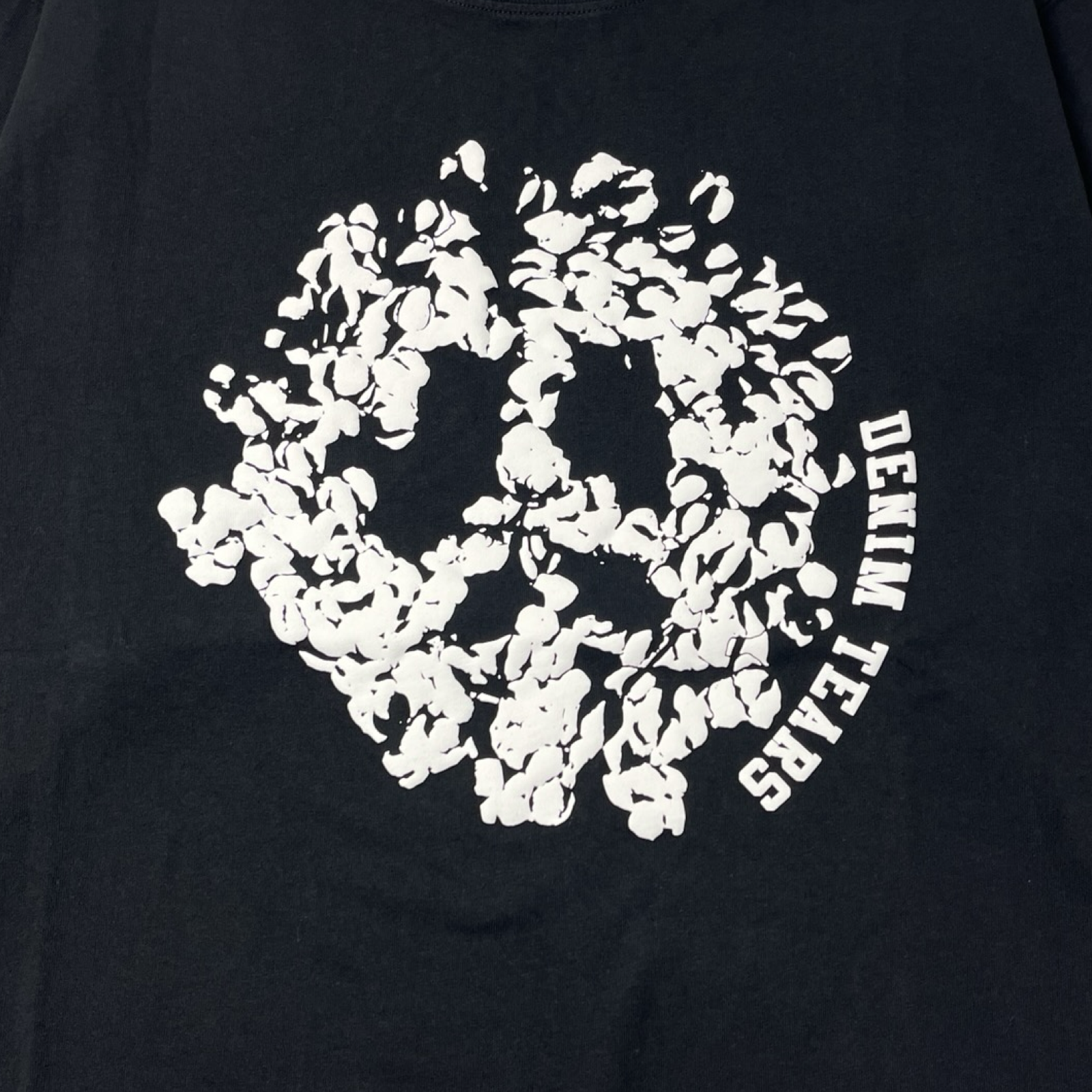 Denim Tears Peace Wreath Longsleeve Tee Black/White