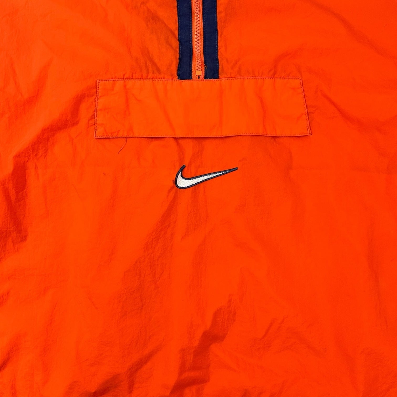 Vintage Nike Half Zip Collar Anorak Orange