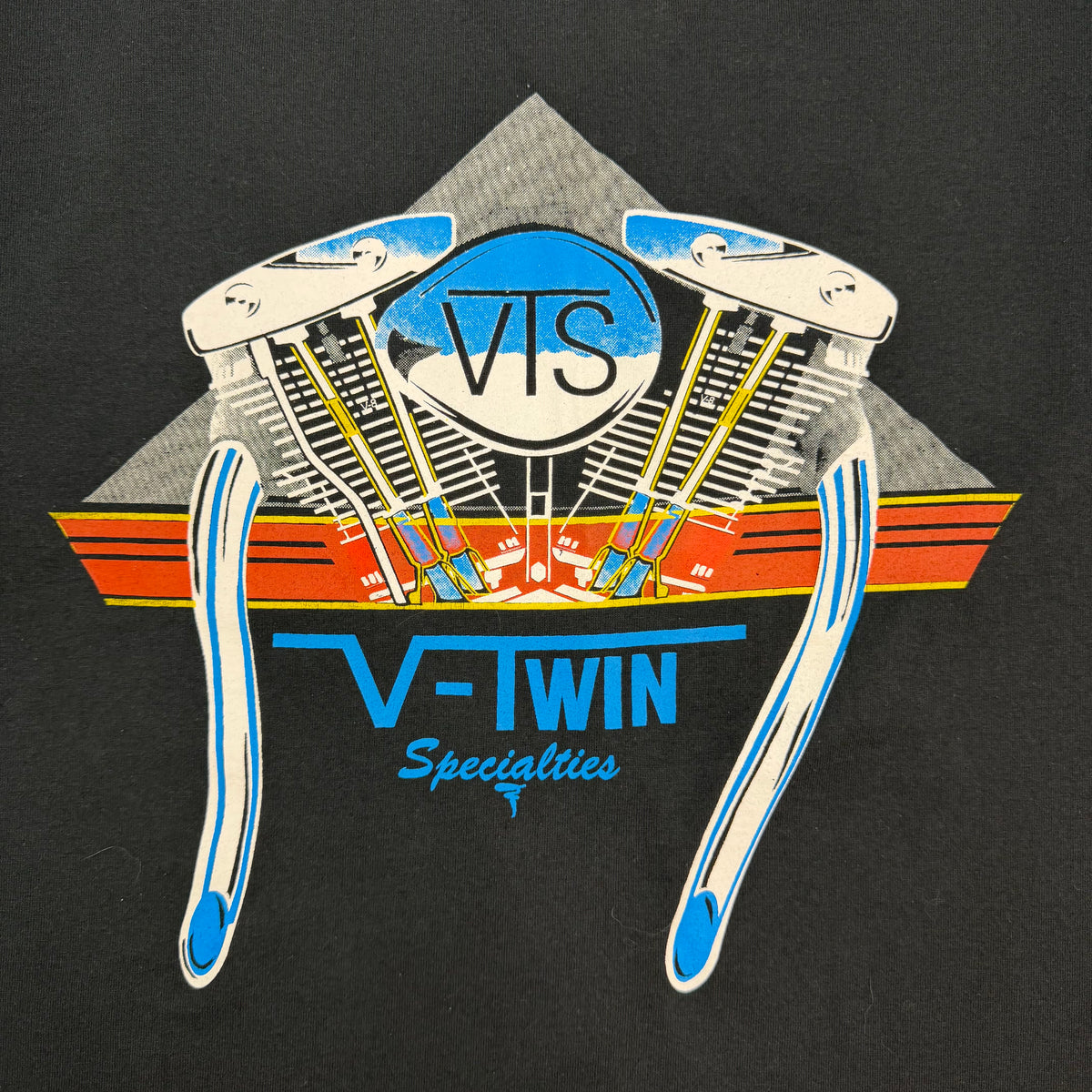 Vintage V-Twin Specialties Engine Tee Black