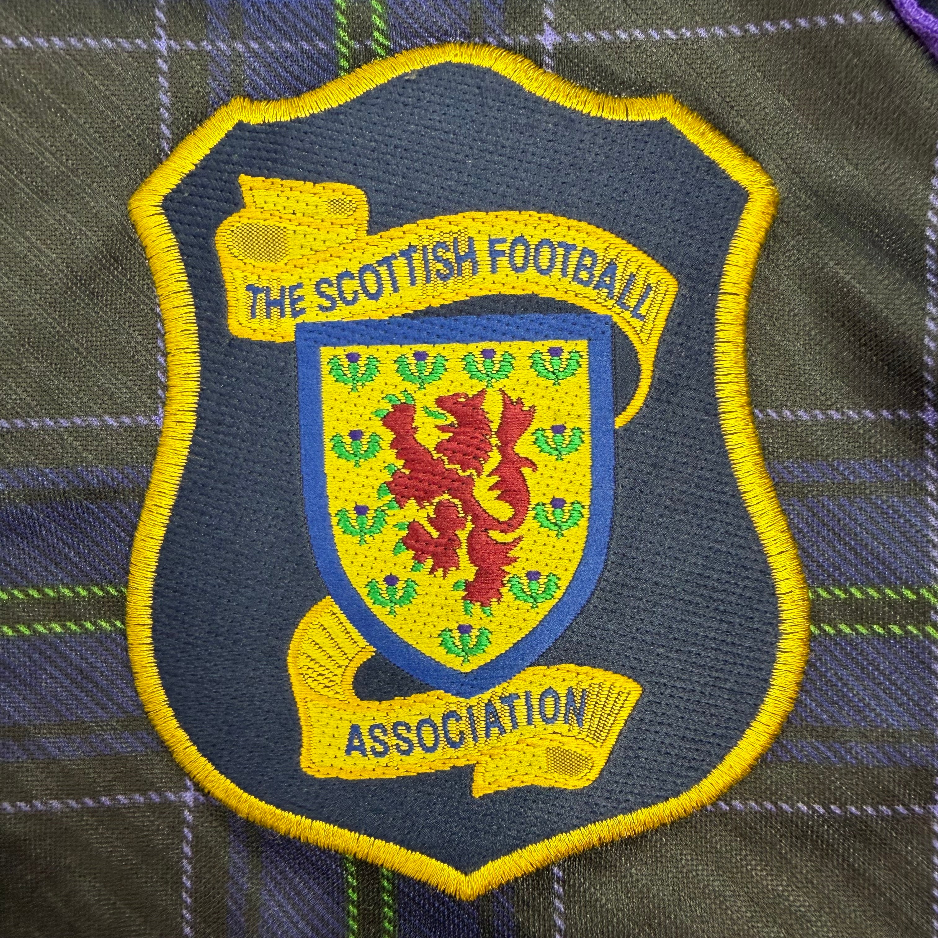 Vintage 1994-96 Umbro Scotland Home Jersey Purple