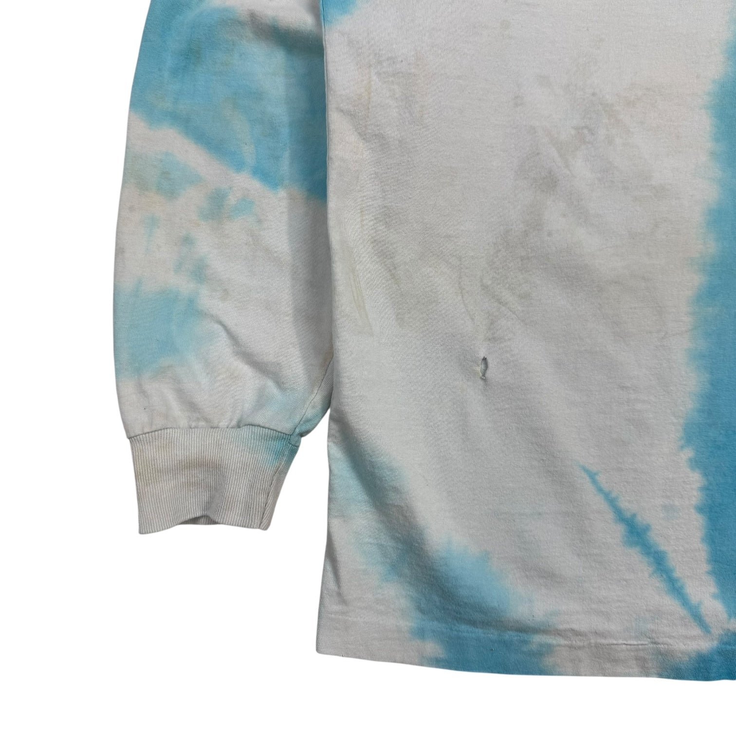 Vintage Chip & Pepper Wet Wear Tie Dye L/S Tee Blue/White