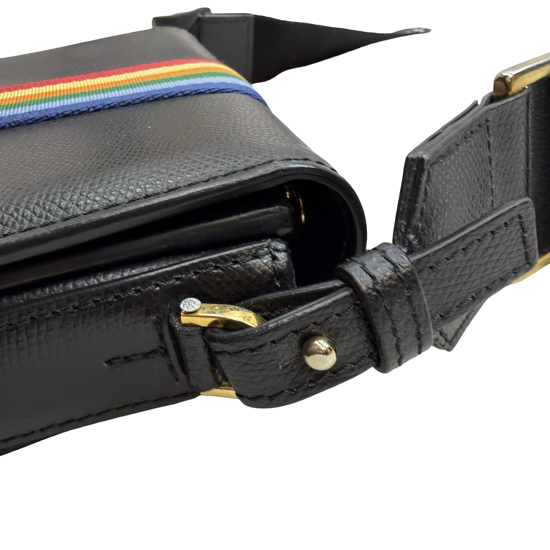 (W) Palm Angels Leather Crossbody Bag Multicolour/Black
