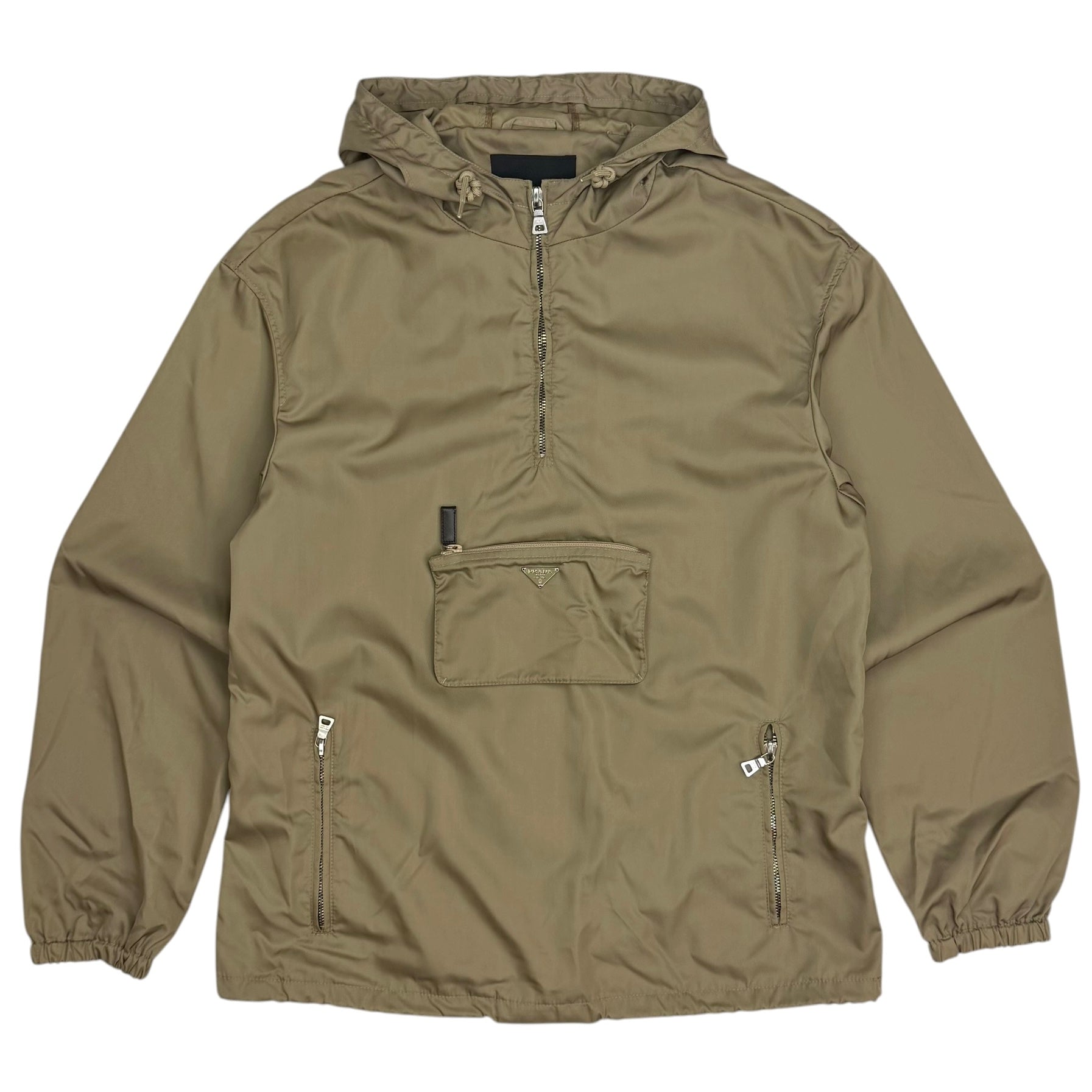 Prada Nylon Anorak Windbreaker Khaki