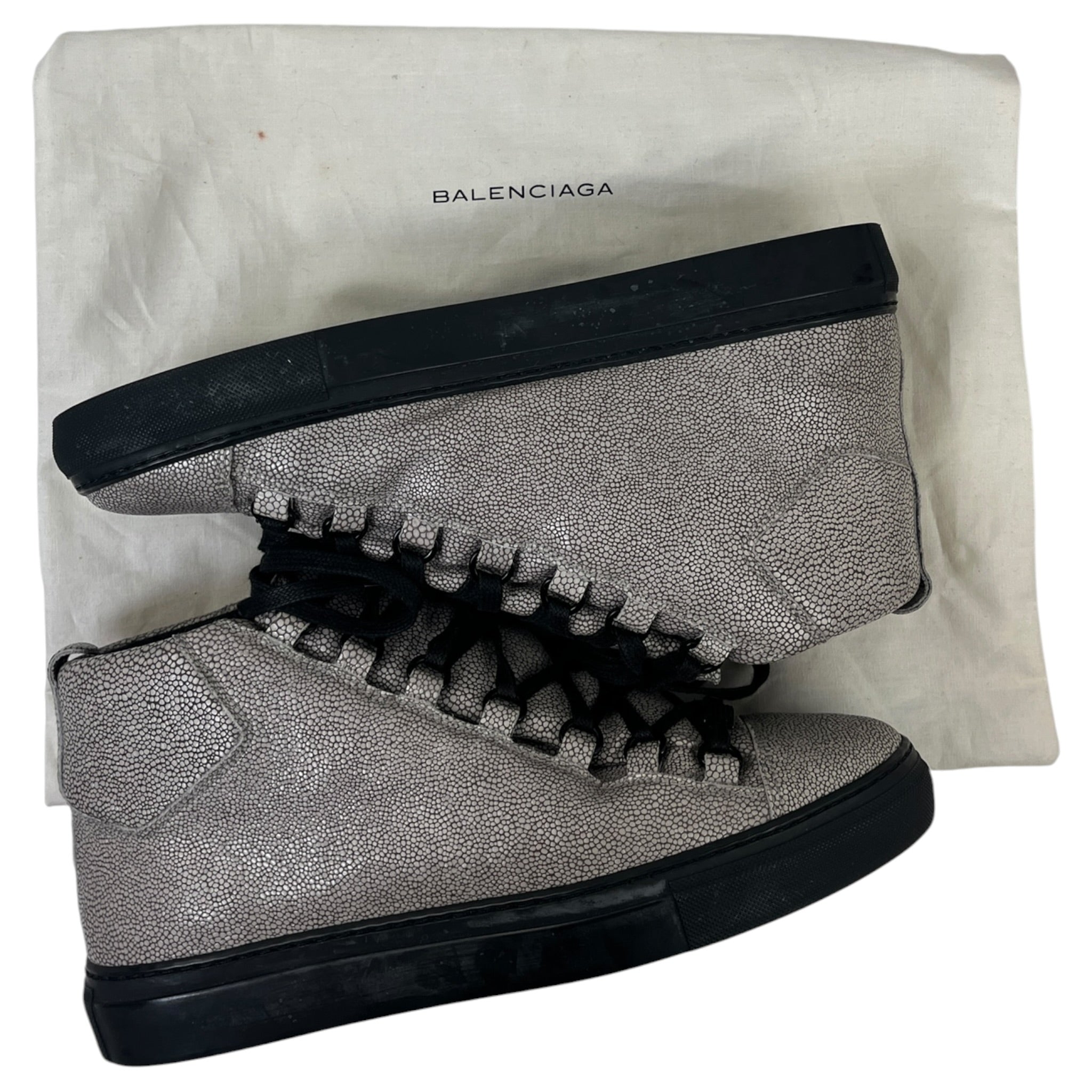 Balenciaga Arena High-Top Stingray Sneakers (Used)