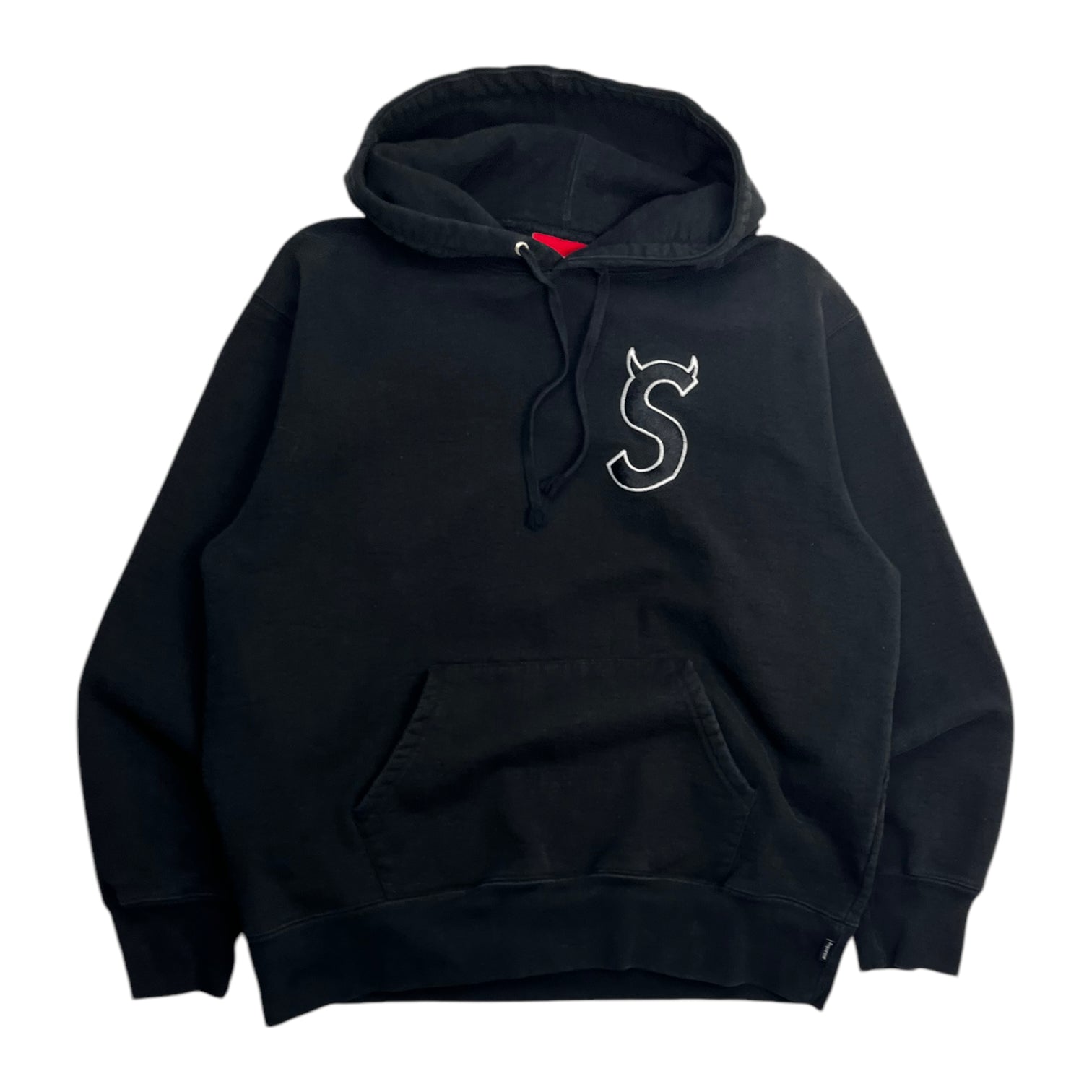 Supreme S Logo Horns Hoodie Black