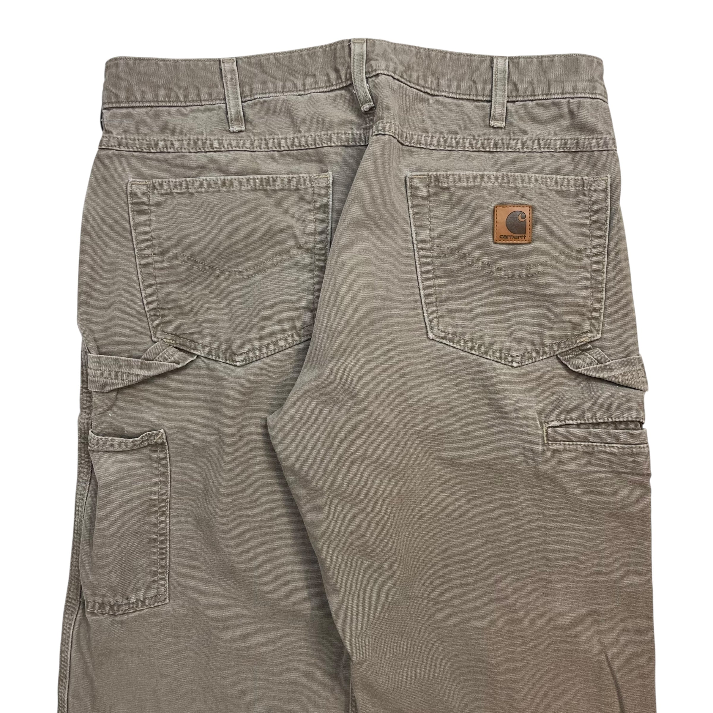 Vintage Carhartt Dungaree Pants Grey Beige