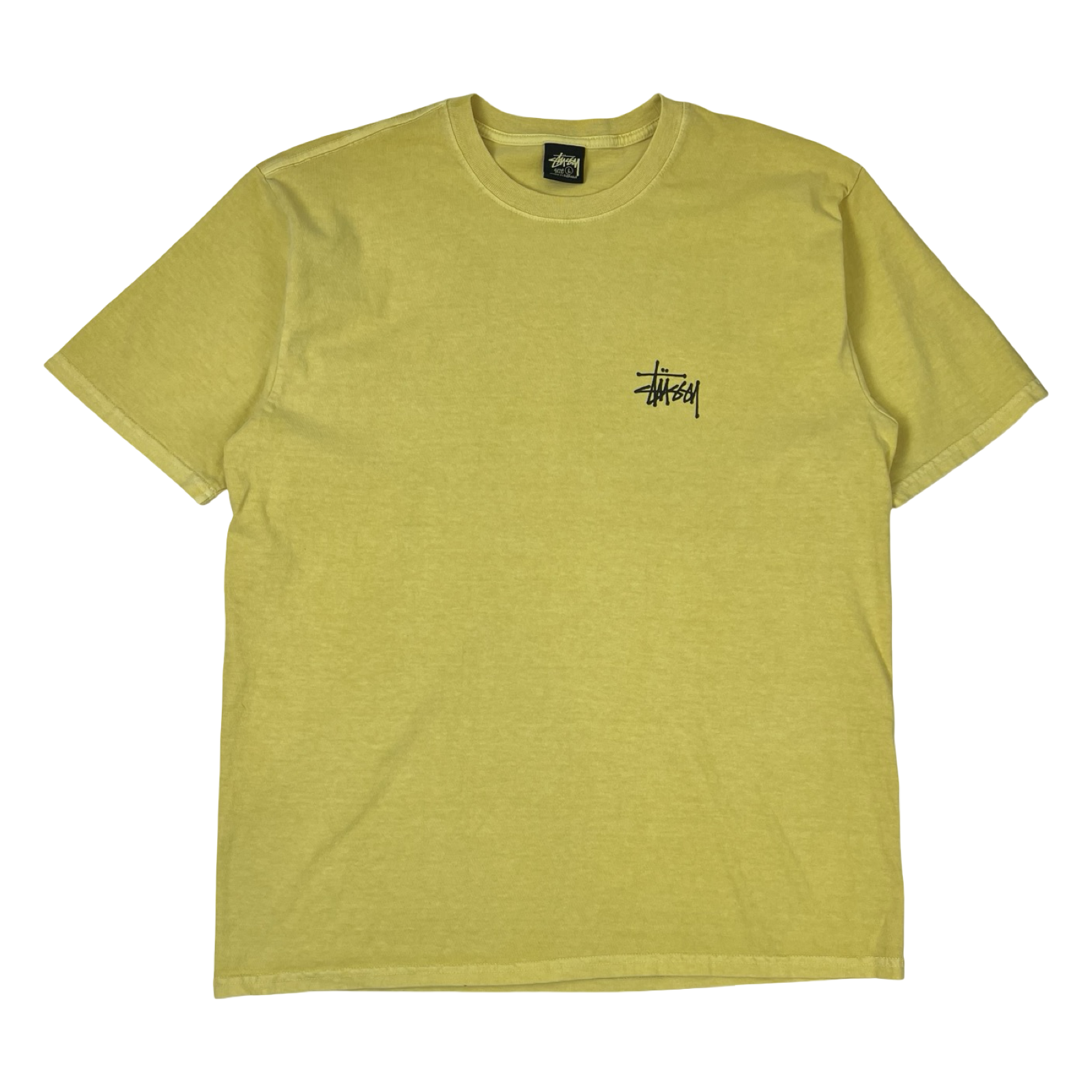 Stussy Club Crown Pigment Dyed Tee Butter Yellow