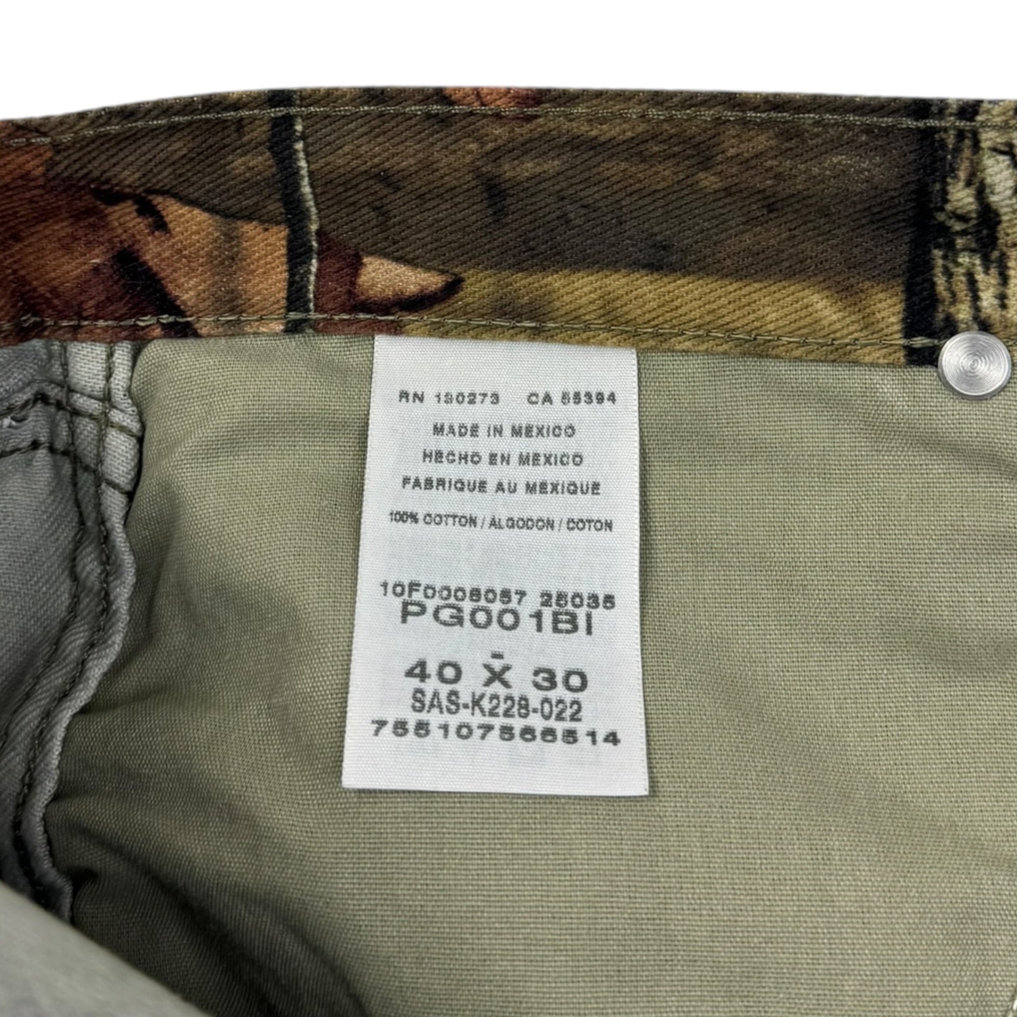 Vintage Wrangler Camo Canvas Bottoms