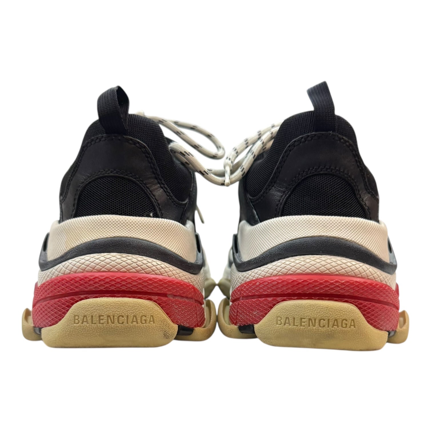 Balenciaga Triple S Black/White/Red (2018) (Used)