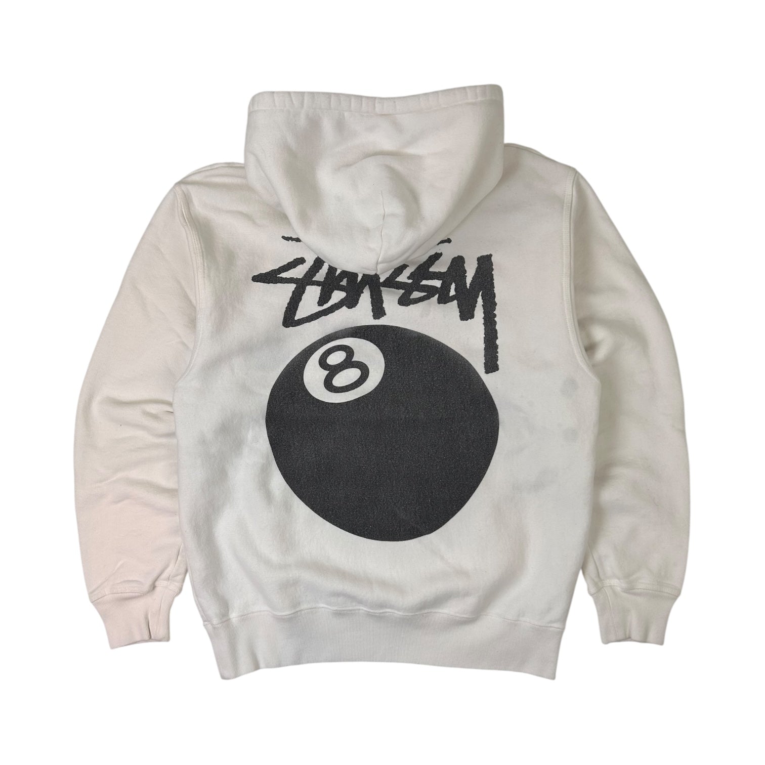 Stussy 8 Ball Hoodie White