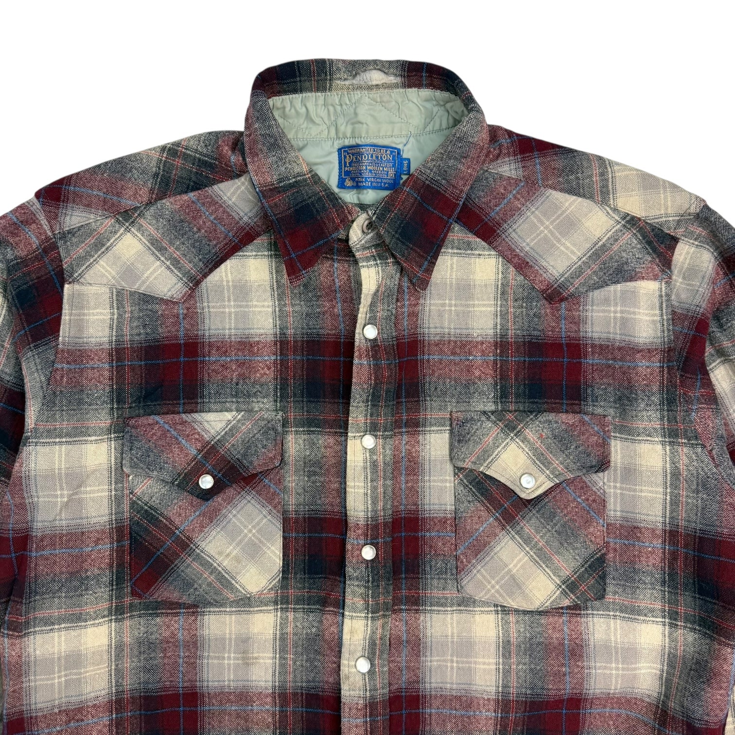 Vintage Pendleton Snap Button Up Flannel Red