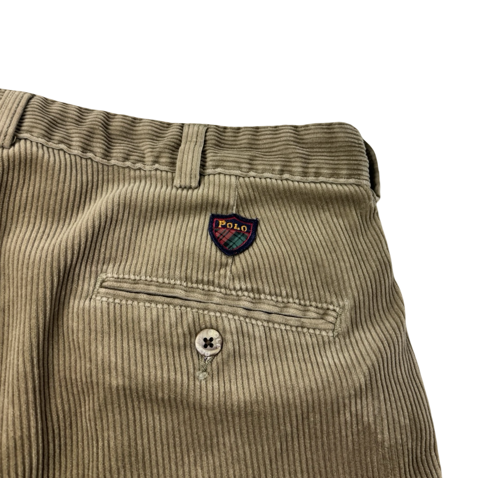 Polo Ralph Lauren Pleated Golf Corduroy Pants Brown