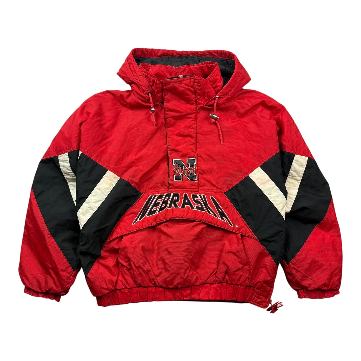 Vintage Starter Nebraska Huskers Anorak Jacket Red/Black