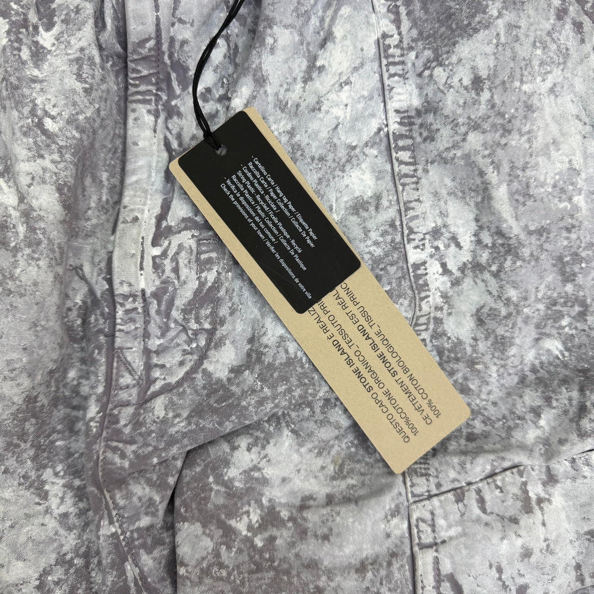 Stone Island Pigment Tela Paracadute Belted Bermuda Shorts Grey