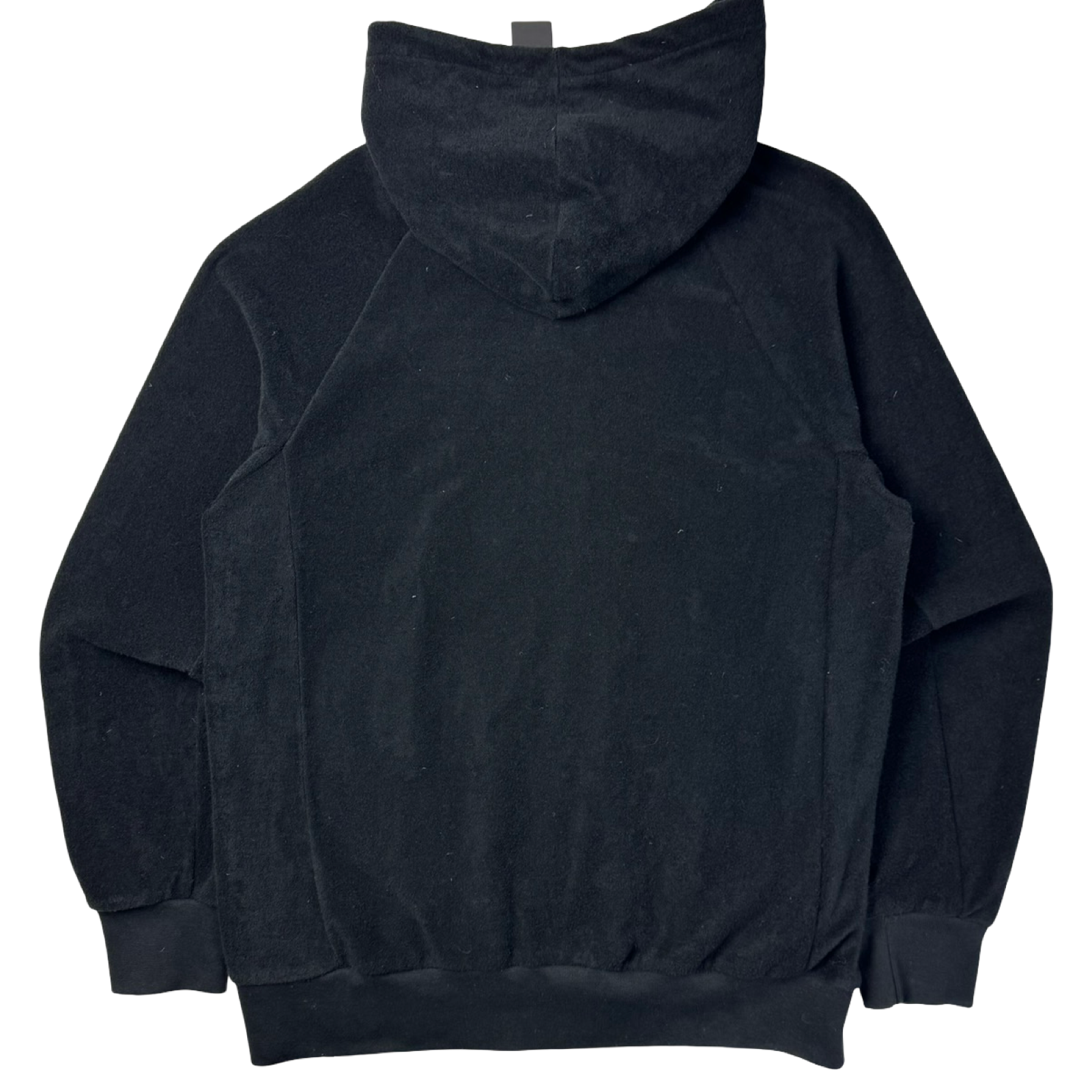 OVO Essentials Terry Cloth Towel Zip Up Hoodie Black