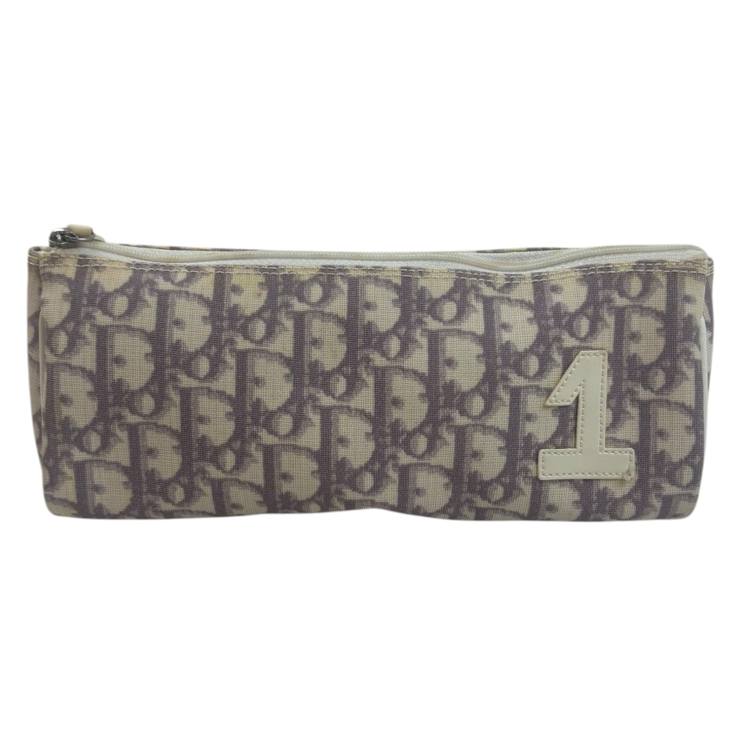 Vintage Dior Trotter Monogram Pouch Purple