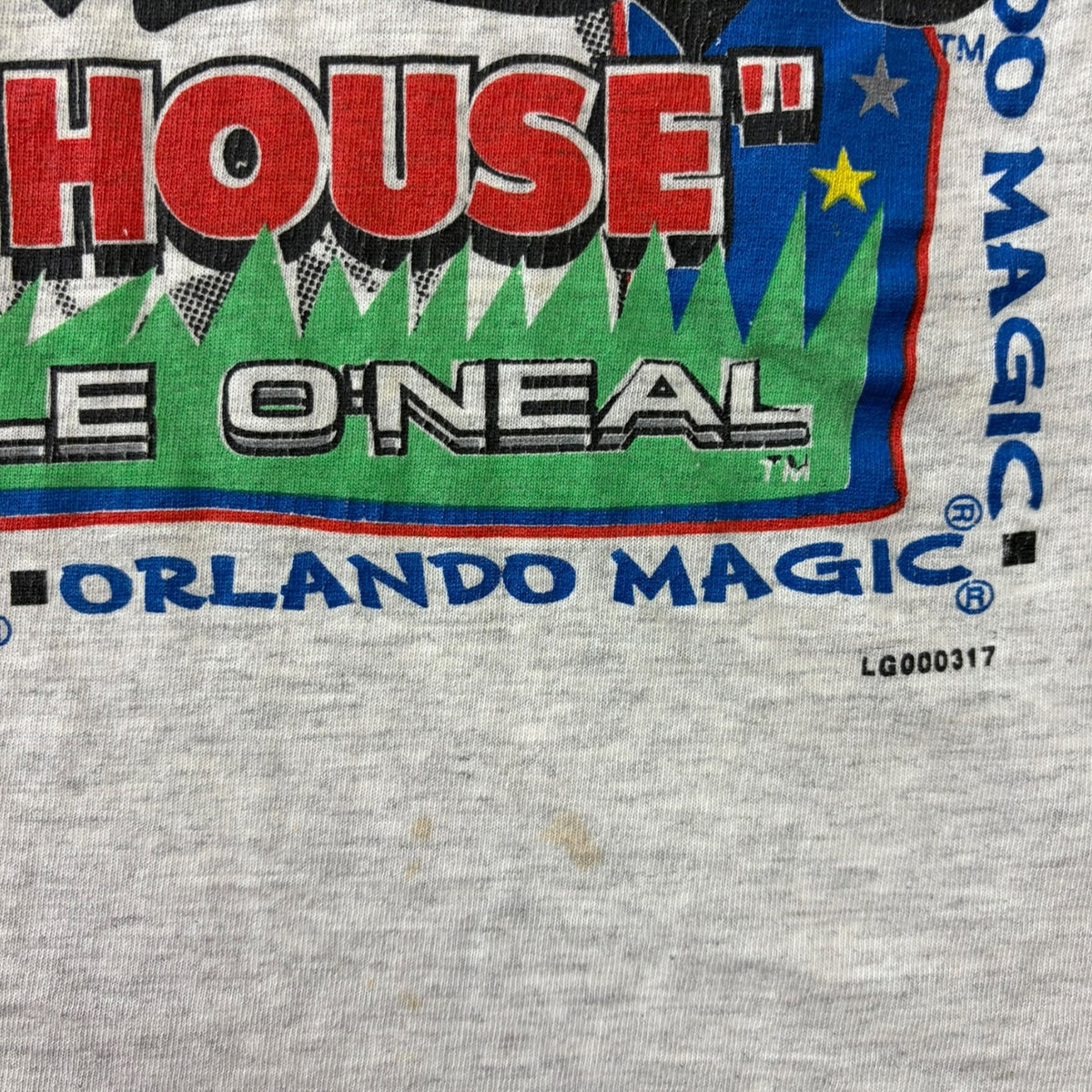 Vintage Logo7 Orlando Magic Shaq T-Shirt Grey