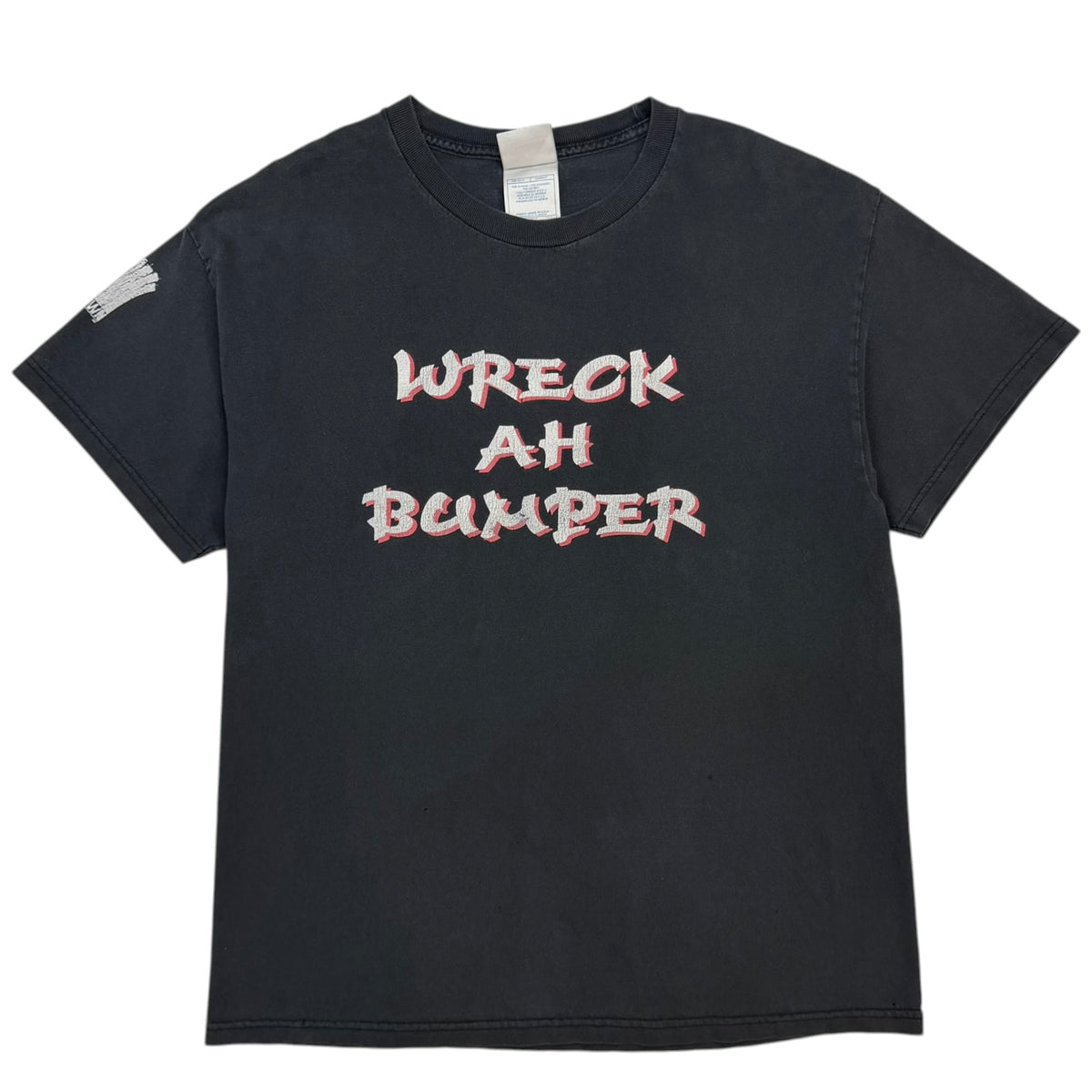 Vintage Wreck Ah Bumper T&T Boyz Tee Faded Black
