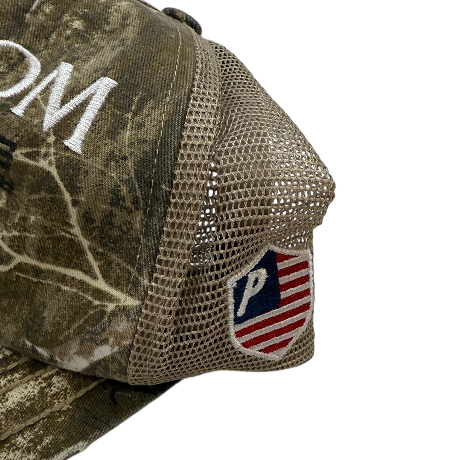 Palace Freedom Distressed Trucker Hat RealTree Camo