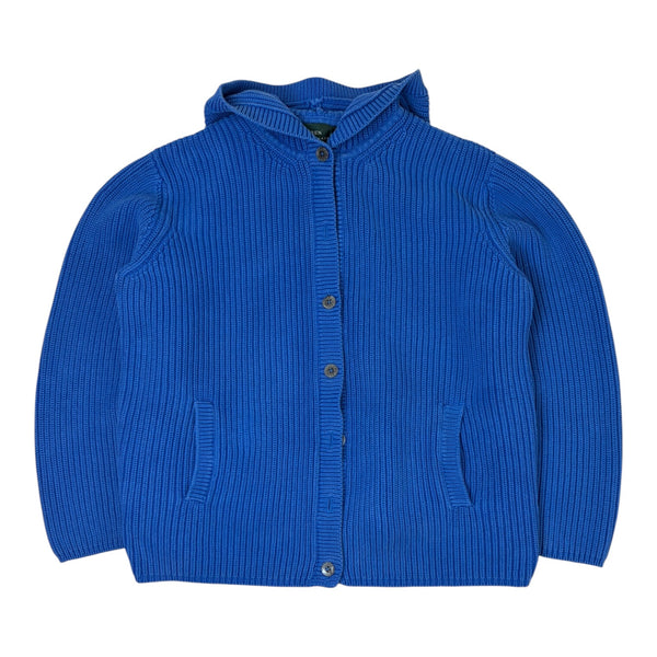 (W) Vintage Lauren By Ralph Lauren Knit Cardigan Blue