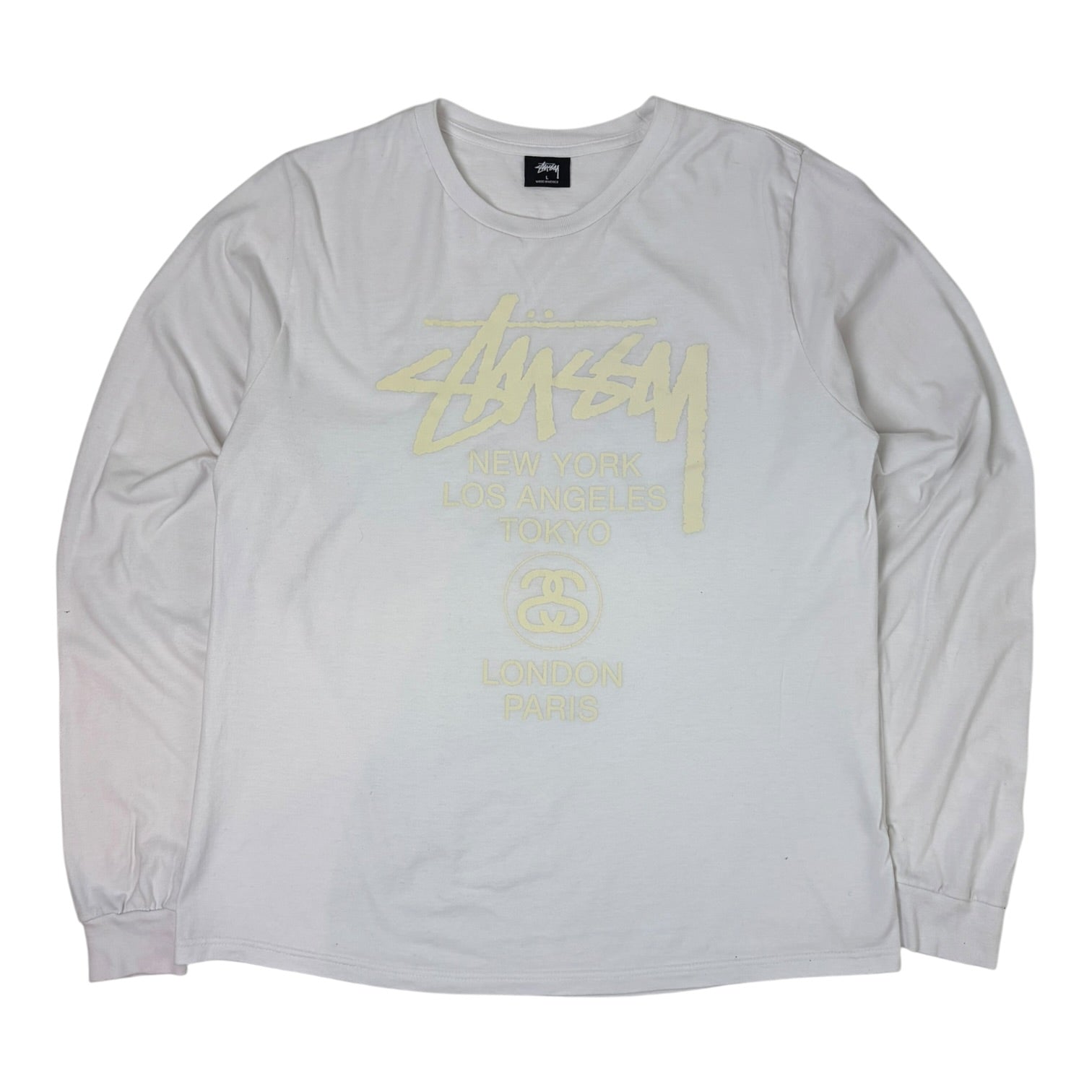 Stussy World Tour Longsleeve White