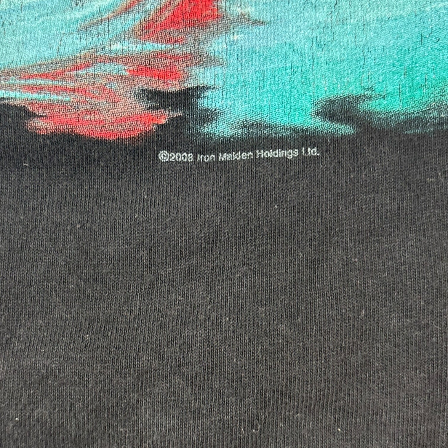 Vintage 2008 Iron Maiden Somewhere Back in Time Tour T-Shirt Black