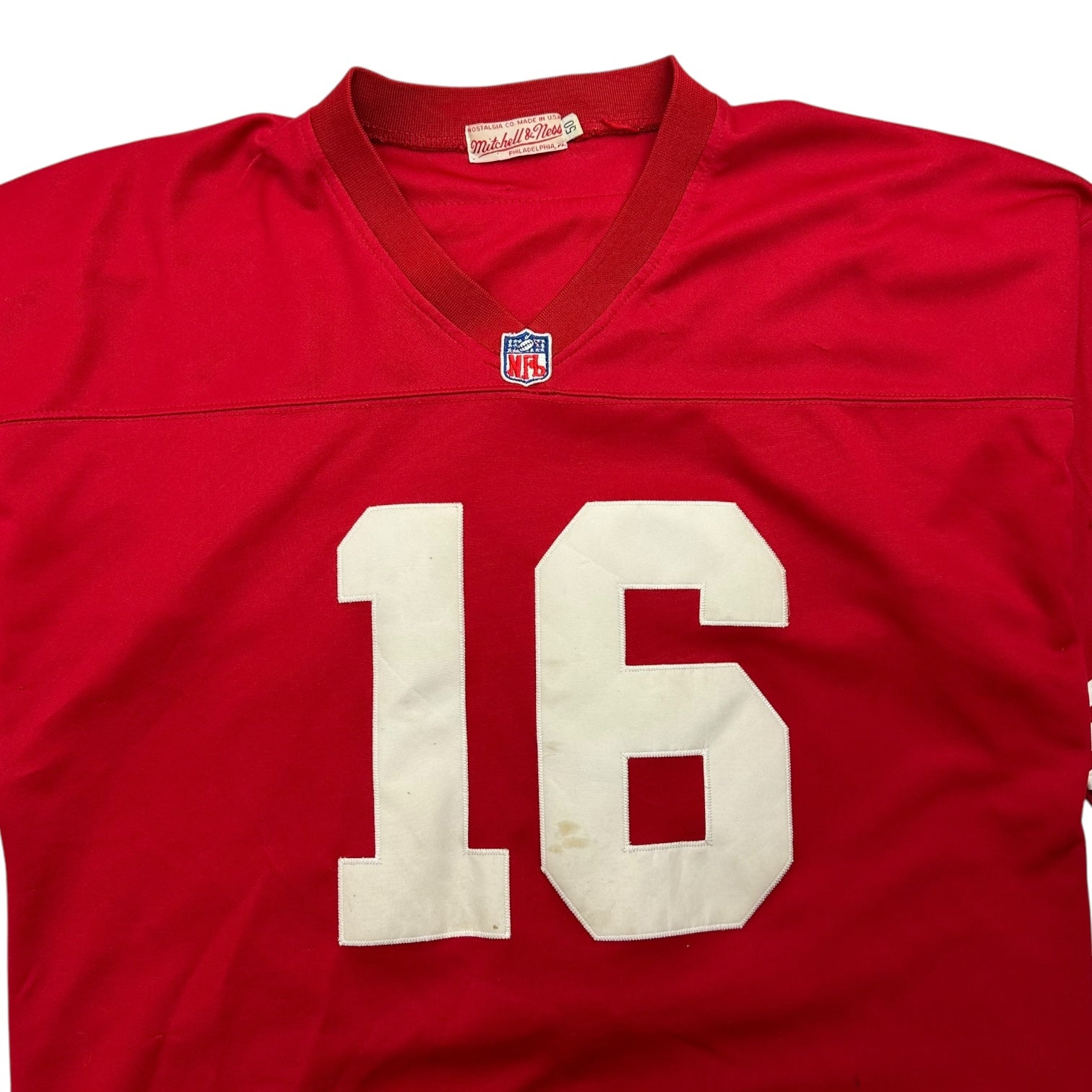 Vintage San Francisco 49ers Joe Montana Jersey Red