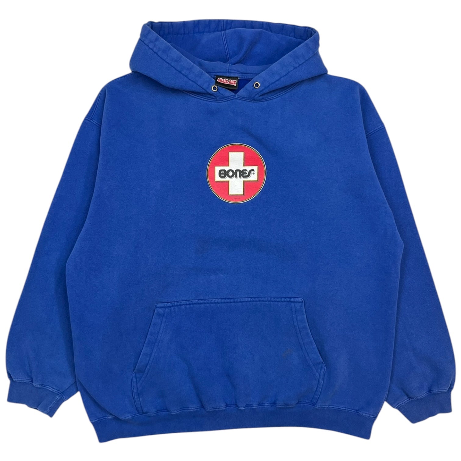 Vintage Skate One Bones Hoodie Blue