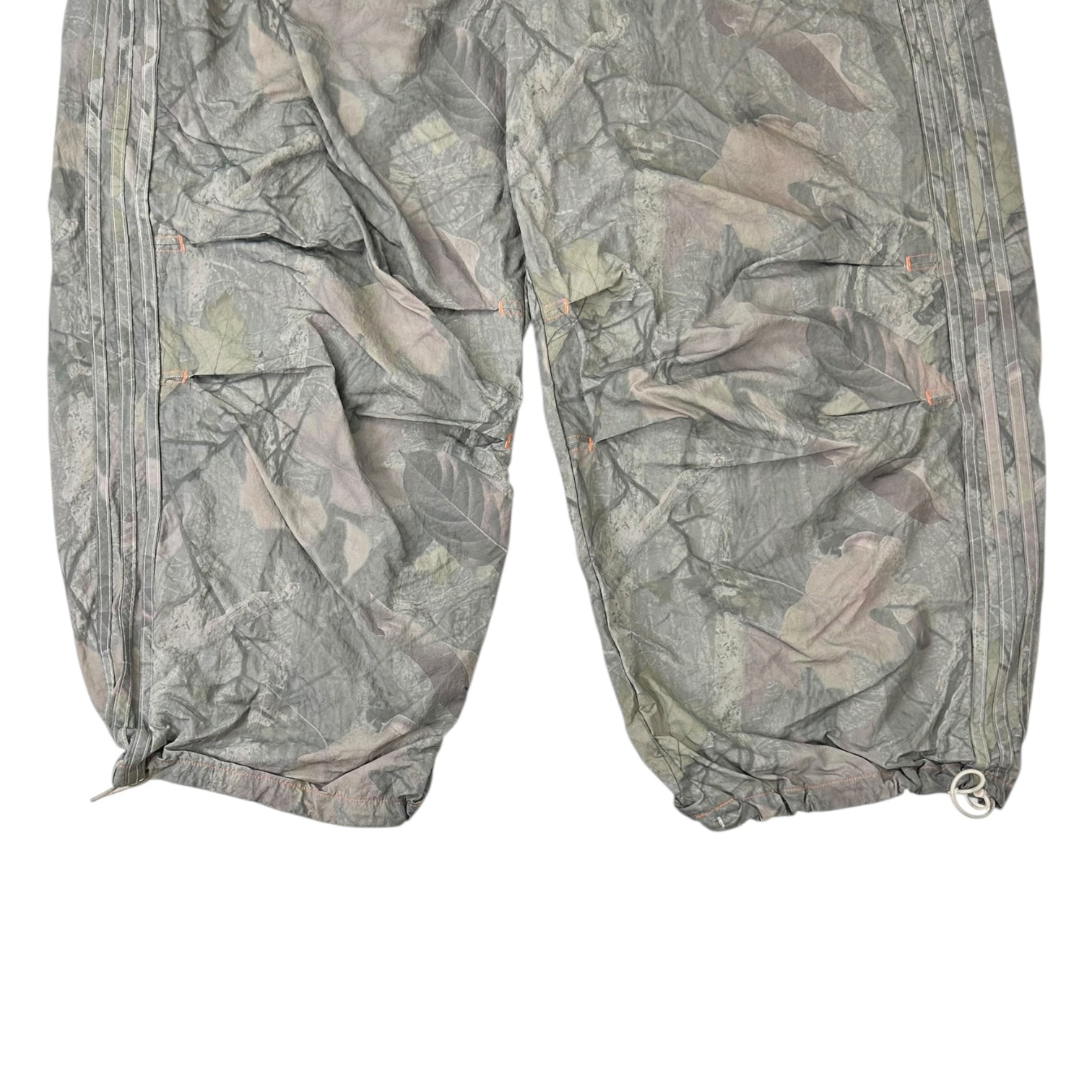 Vintage Adidas Baggy Nylon Pants Camo/Orange