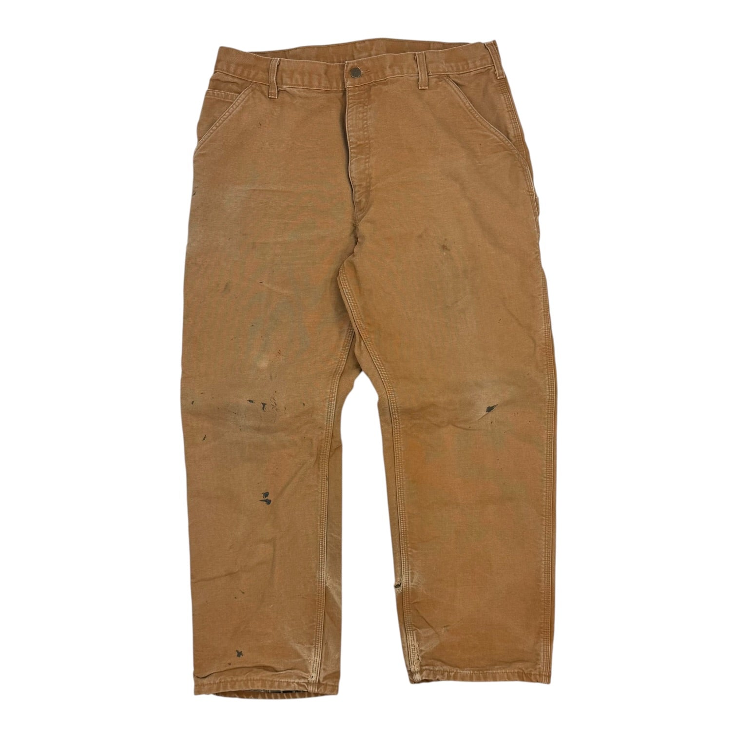 Vintage Carhartt Blanket Lined Double Knee Pants Tan