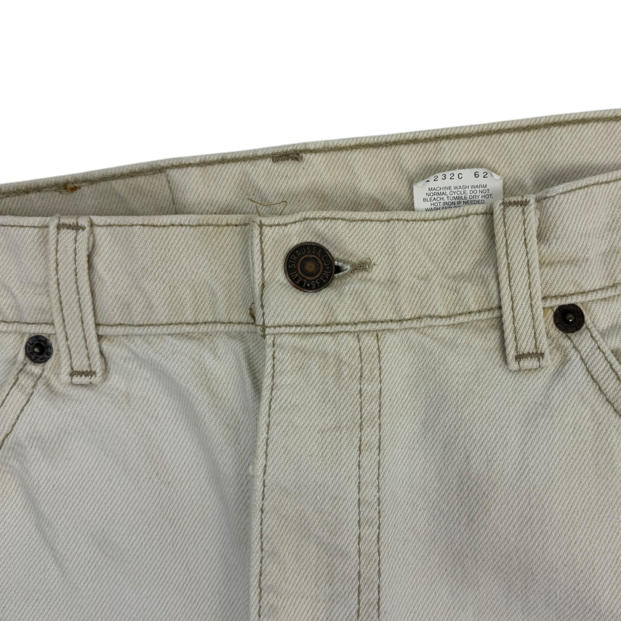 Vintage Levi’s Orange Tab White Denim Jeans