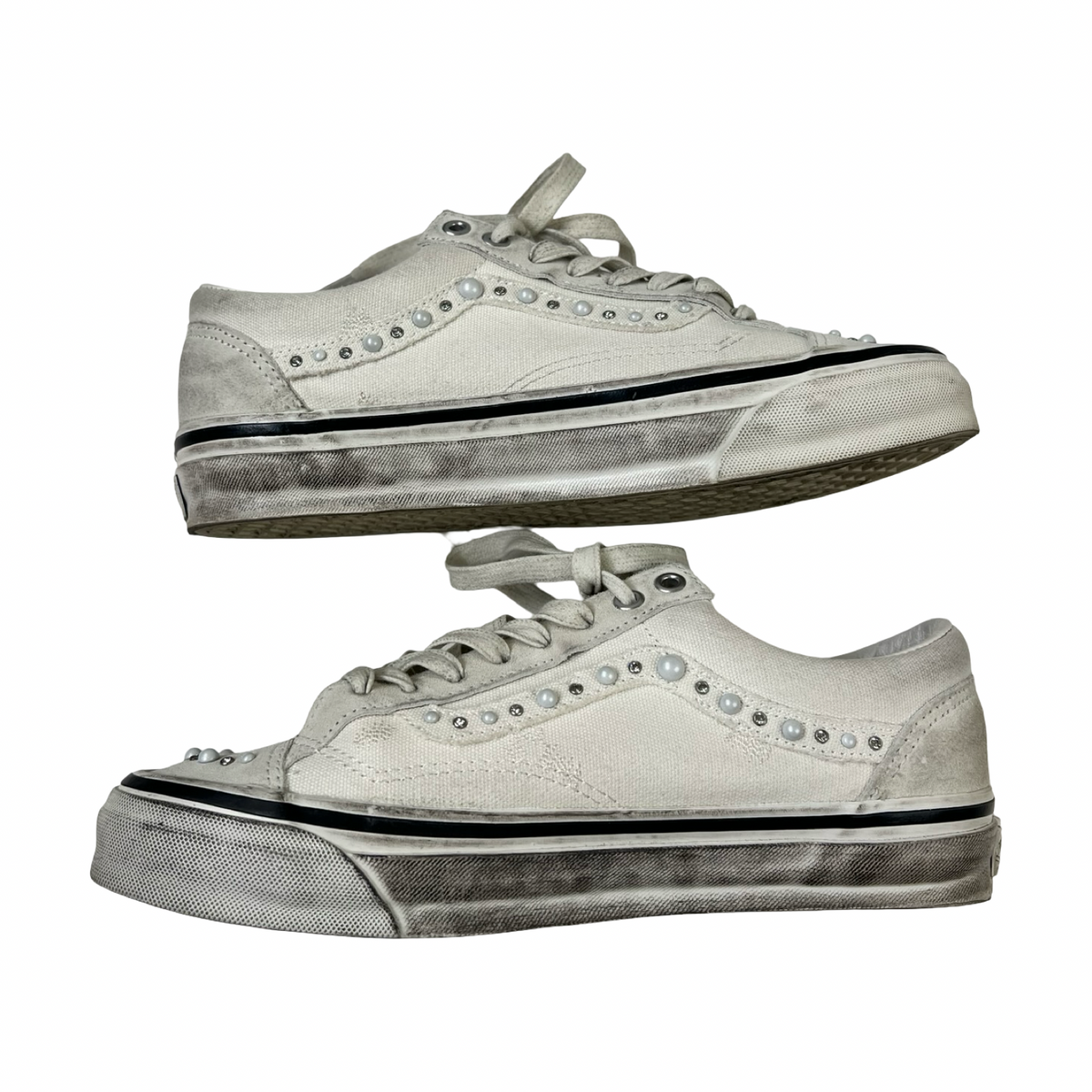 Lx Old Skool 36 Vans Pearlized Marshmallow Sneakers (Used)