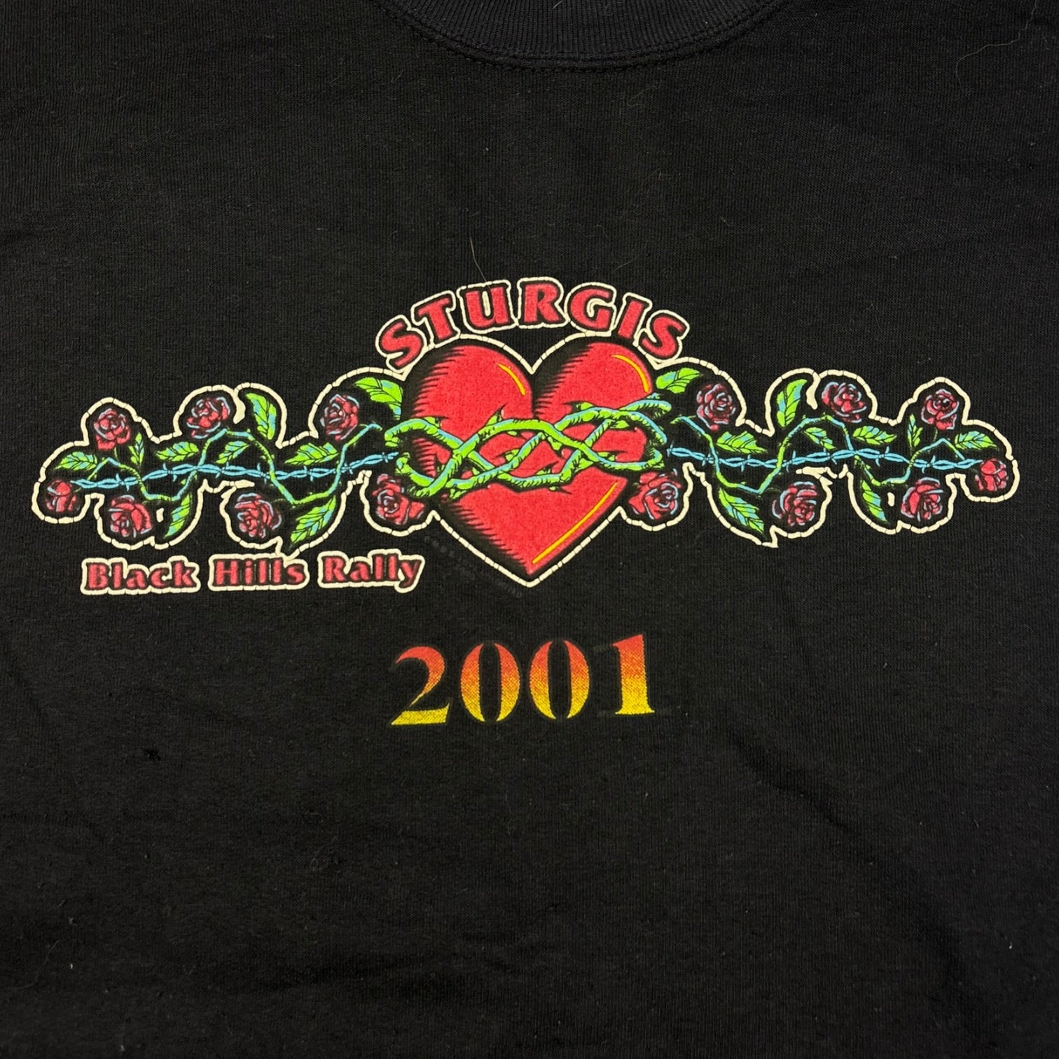 2001 Sturgis Black Hills Rally Crewneck Black
