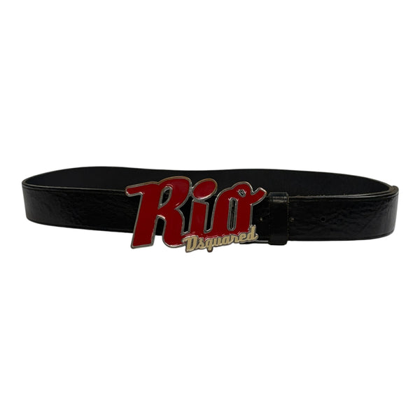 Dsquared2 Rio Leather Belt Black