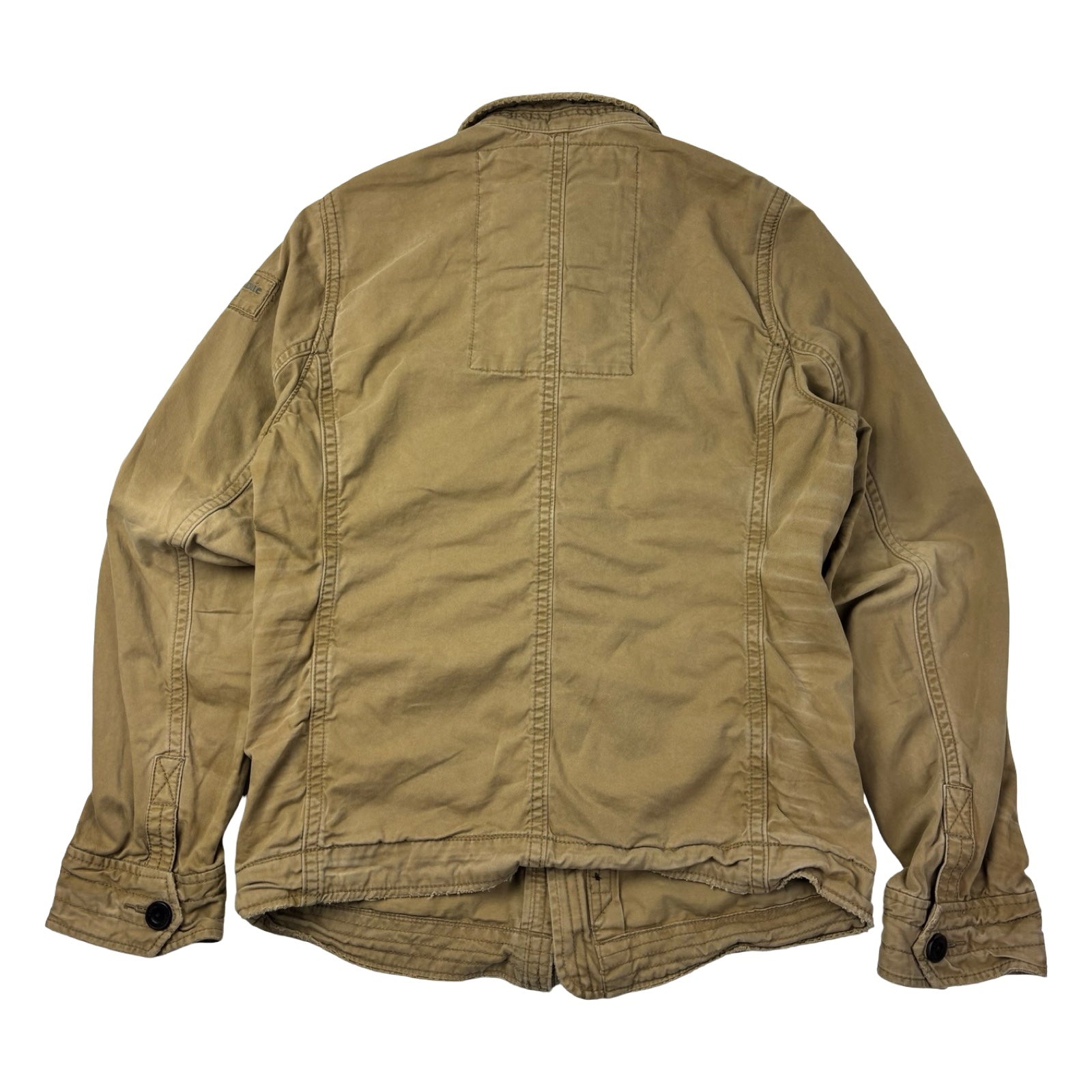 Vintage Y2K Abercrombie & Fitch Sentinel Military Jacket Beige