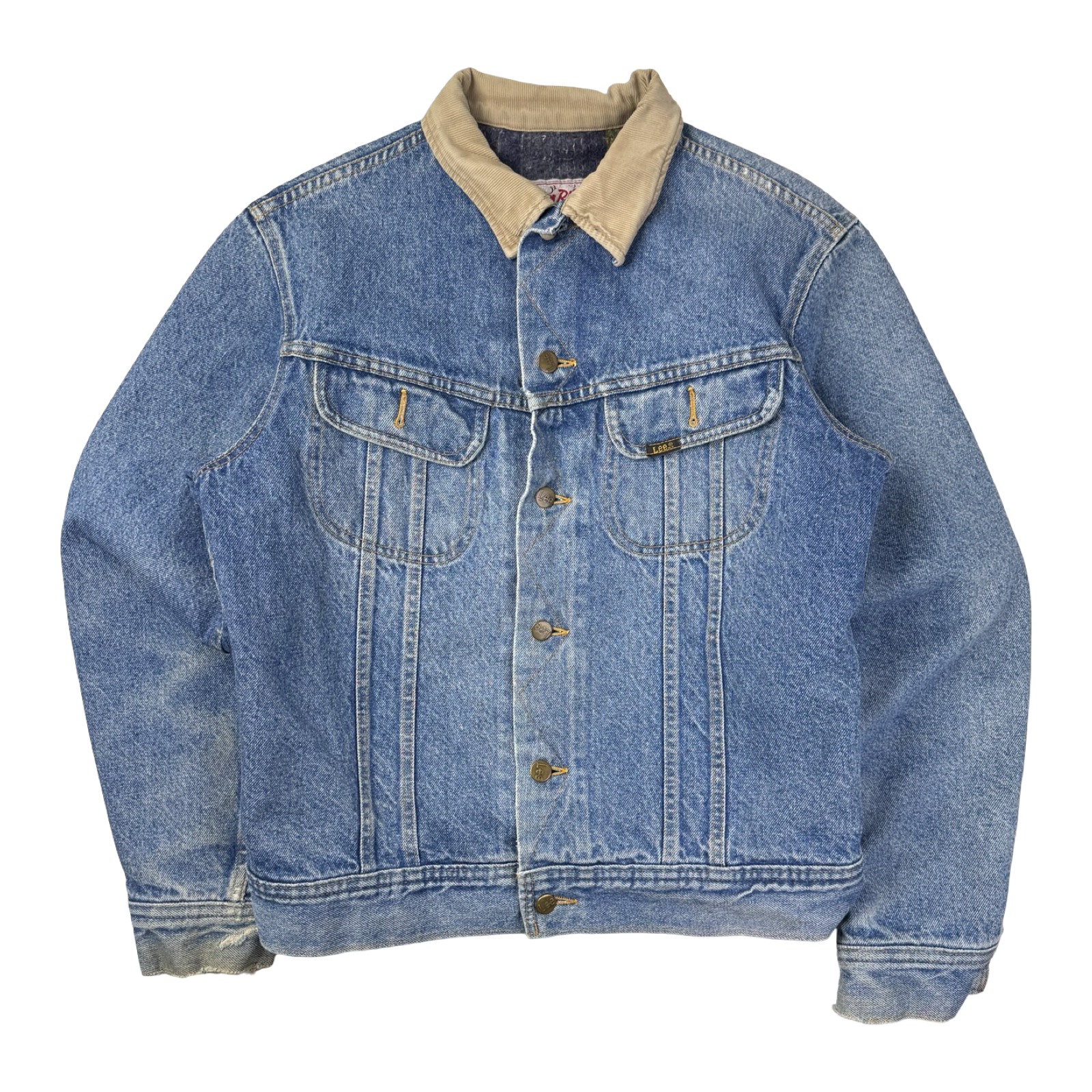 Vintage Lee Stormrider Blue Washed Denim Jacket