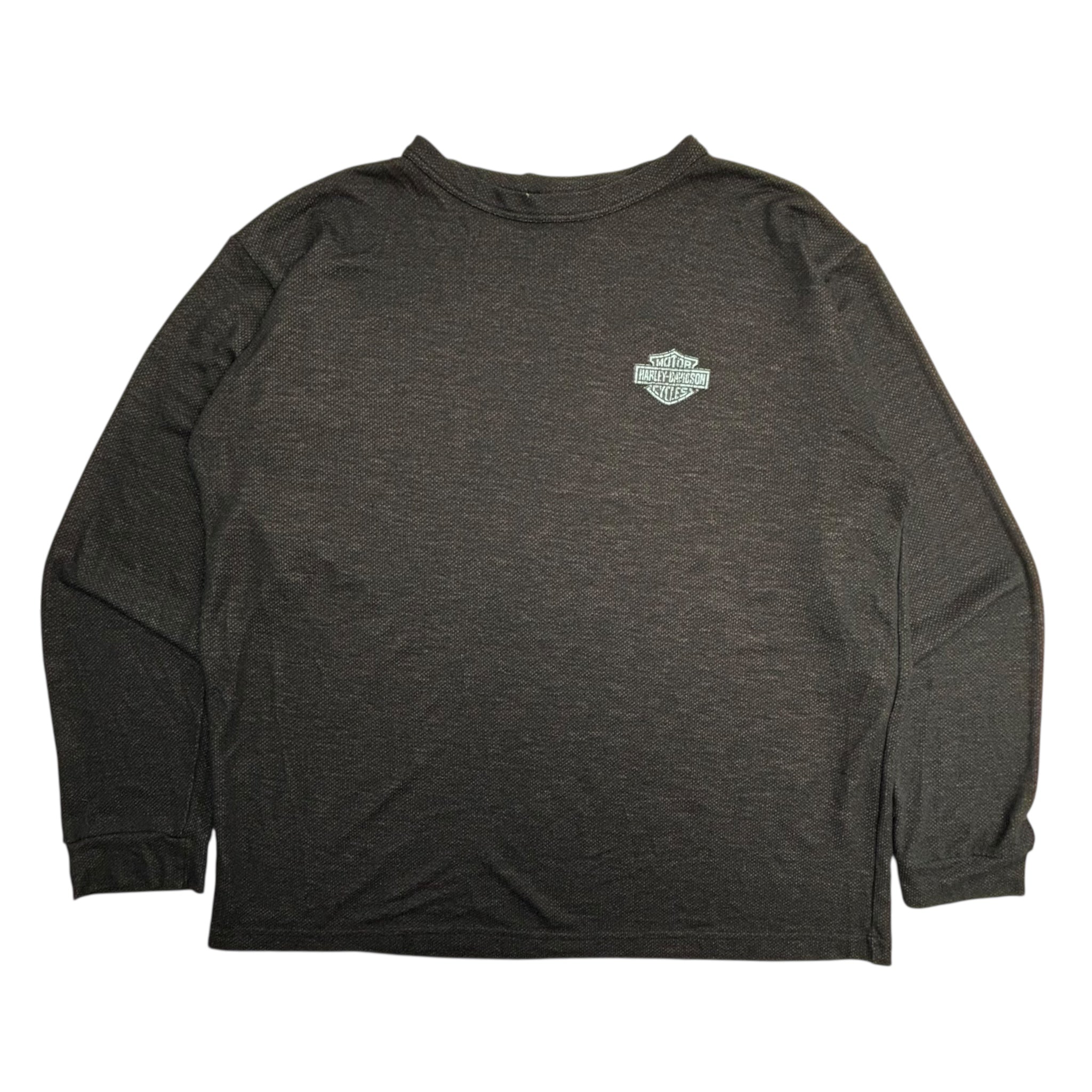 Vintage Harley Davidson Fleece Black Longsleeve